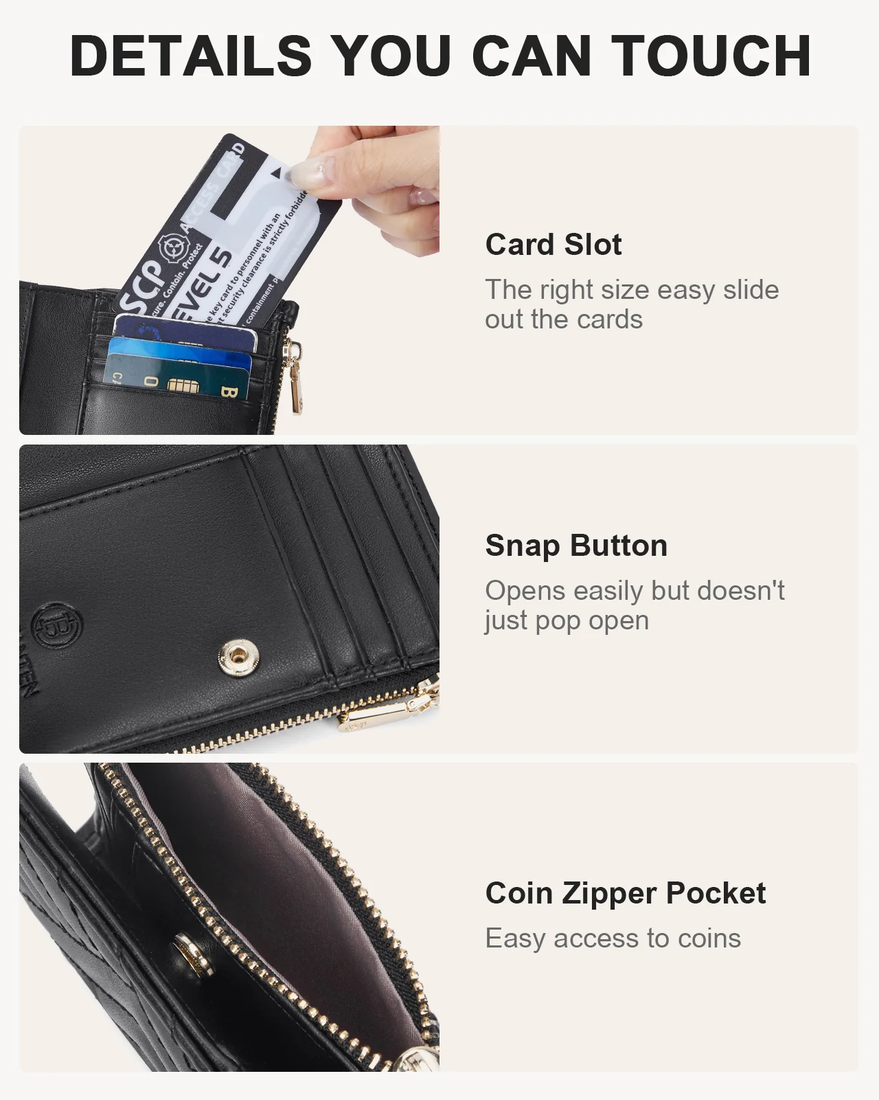 Sweezy Small Leather Slim Bifold Wallet - Image 11