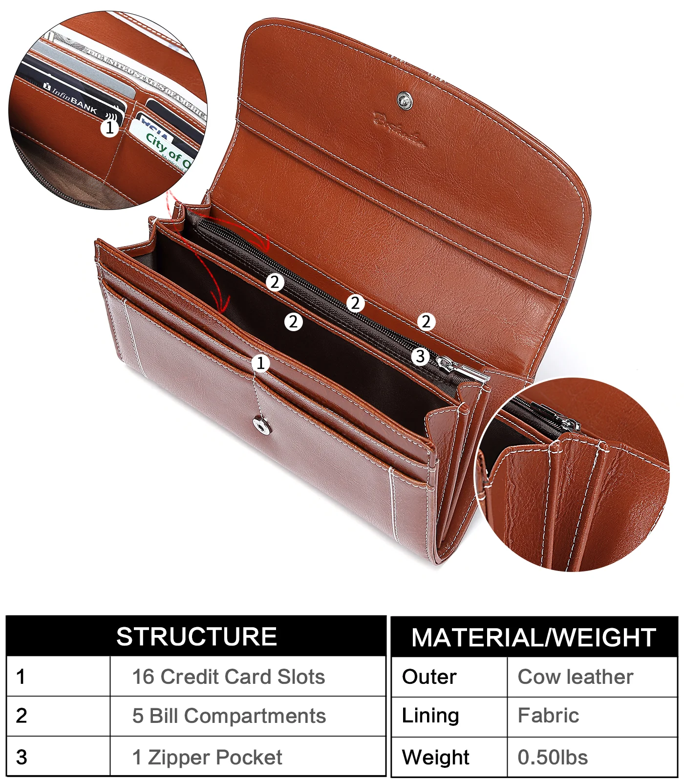 Lomy Designer Checkbook Wallet For Lawyers — Professional Elite - Image 16