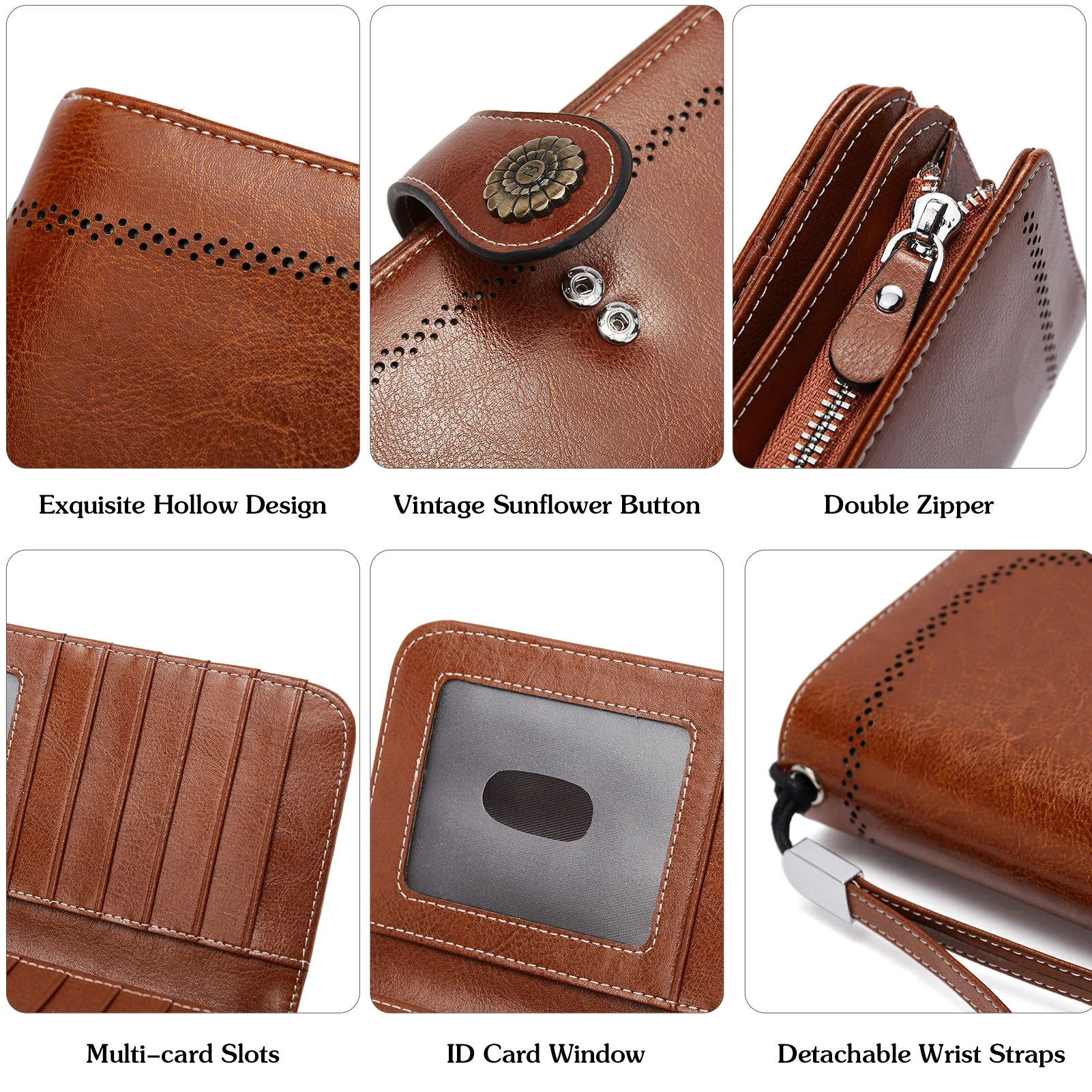 Lomy Big Wallet For Women With Wristlet —  Large Capacity - Image 12