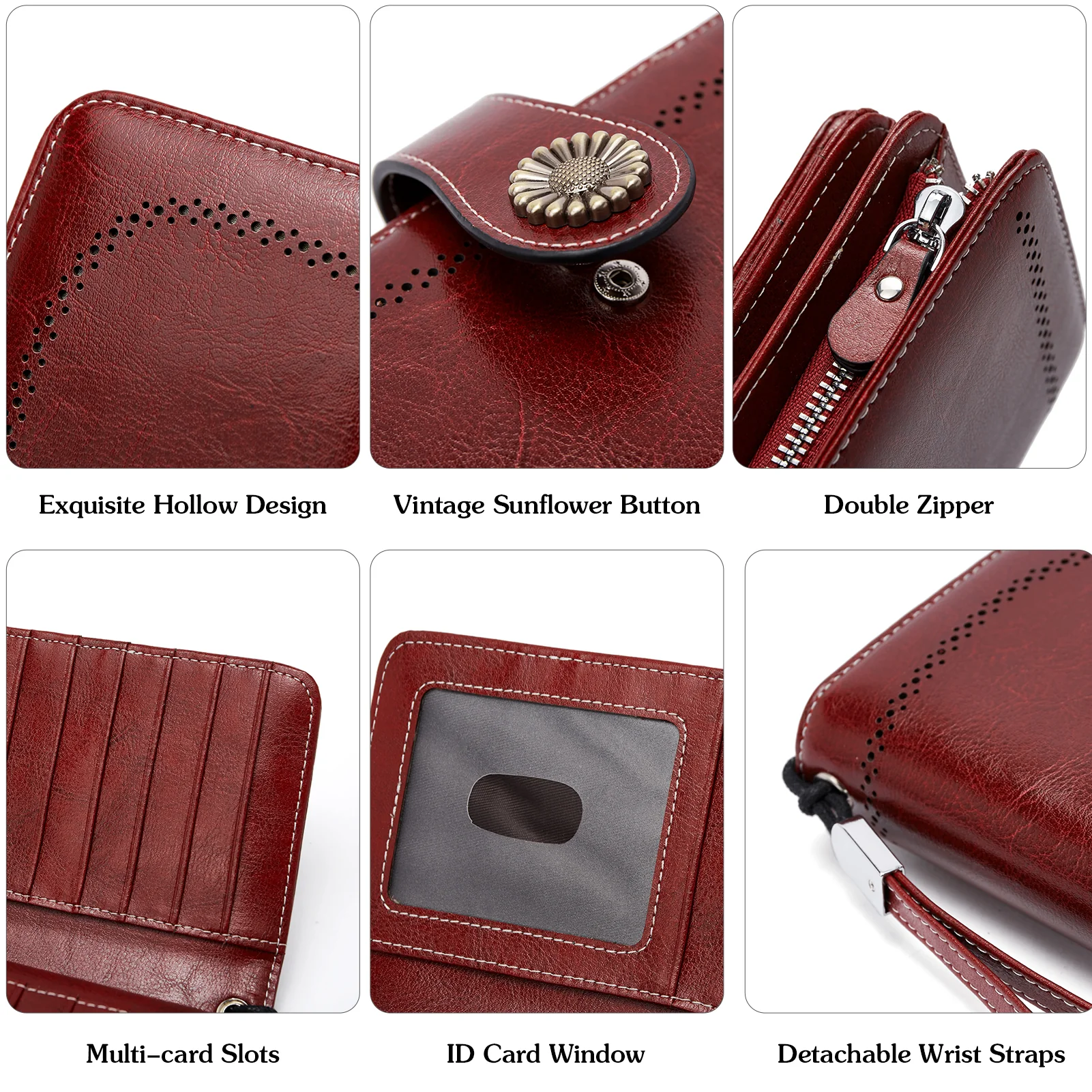 Lomy Big Wallet For Women With Wristlet —  Large Capacity - Image 23