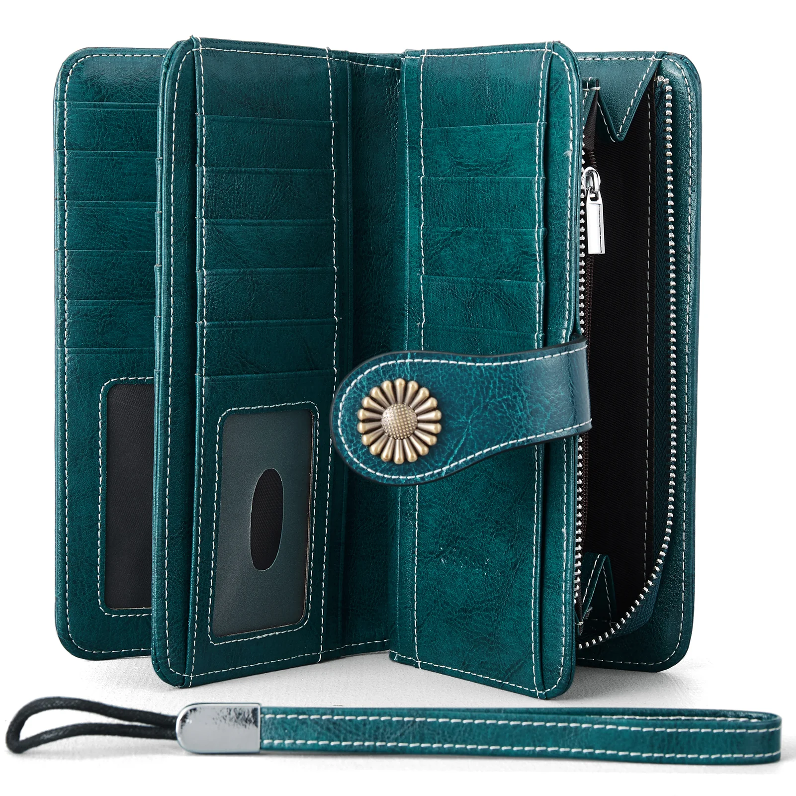 Lomy Big Wallet For Women With Wristlet —  Large Capacity - Image 26