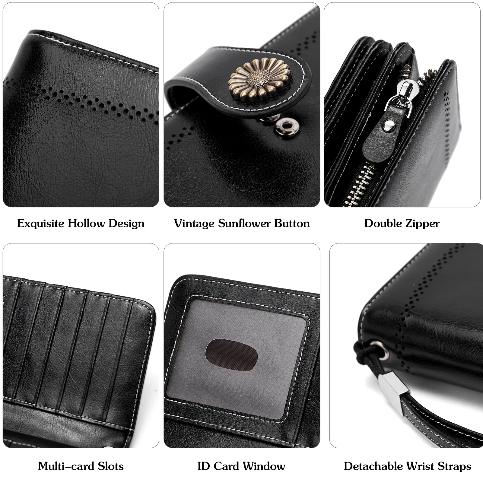 Lomy Big Wallet For Women With Wristlet —  Large Capacity - Image 3