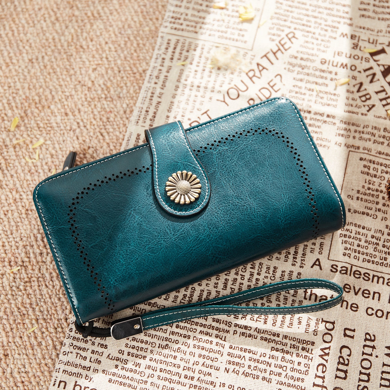 Lomy Big Wallet For Women With Wristlet —  Large Capacity - Image 30