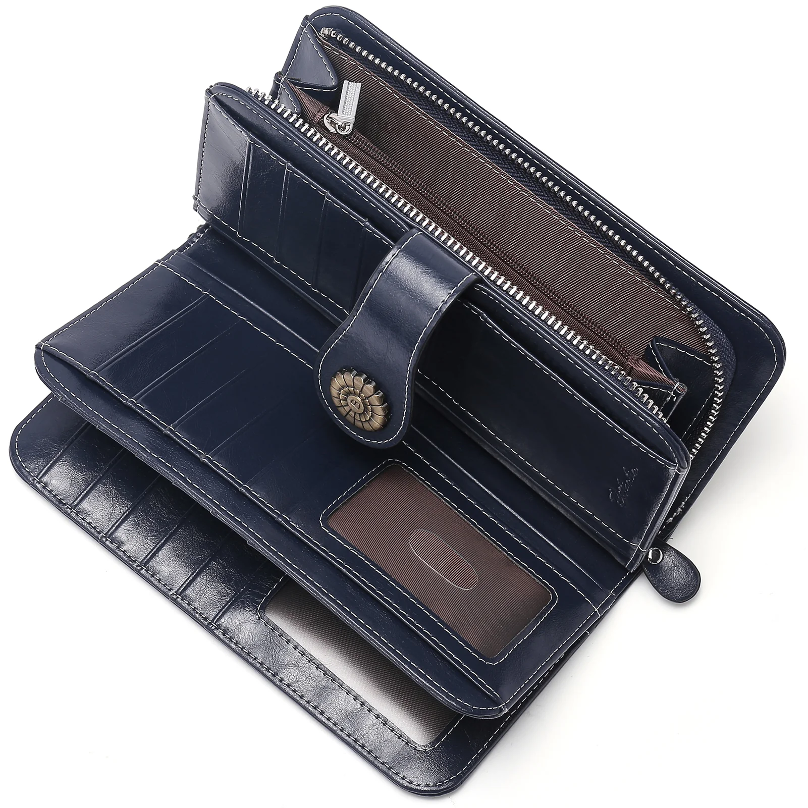 Lomy Big Wallet For Women With Wristlet —  Large Capacity - Image 36