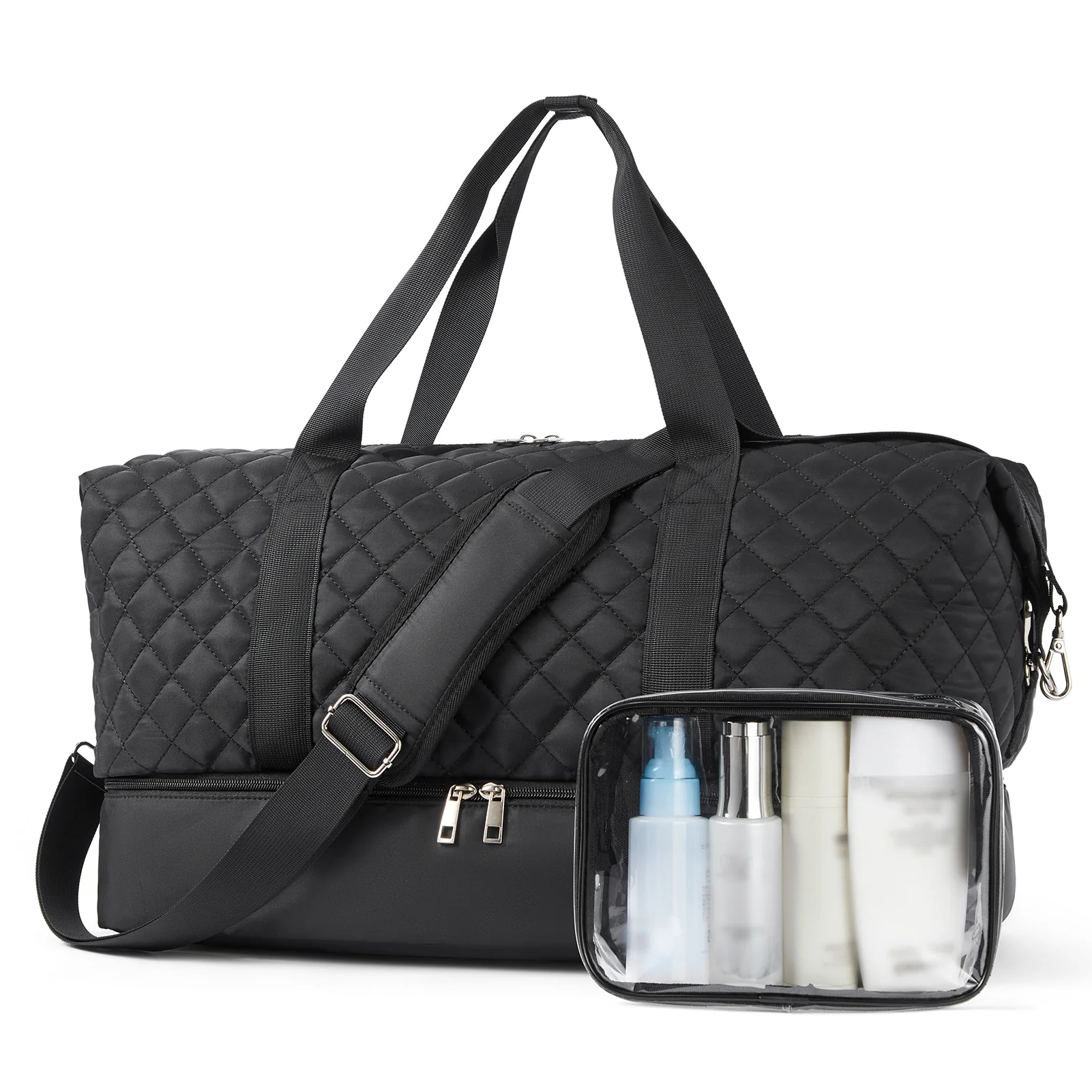 JUDEA Women's Travel Bag with Toiletry Organizer and Shoe Compartment - Image 10