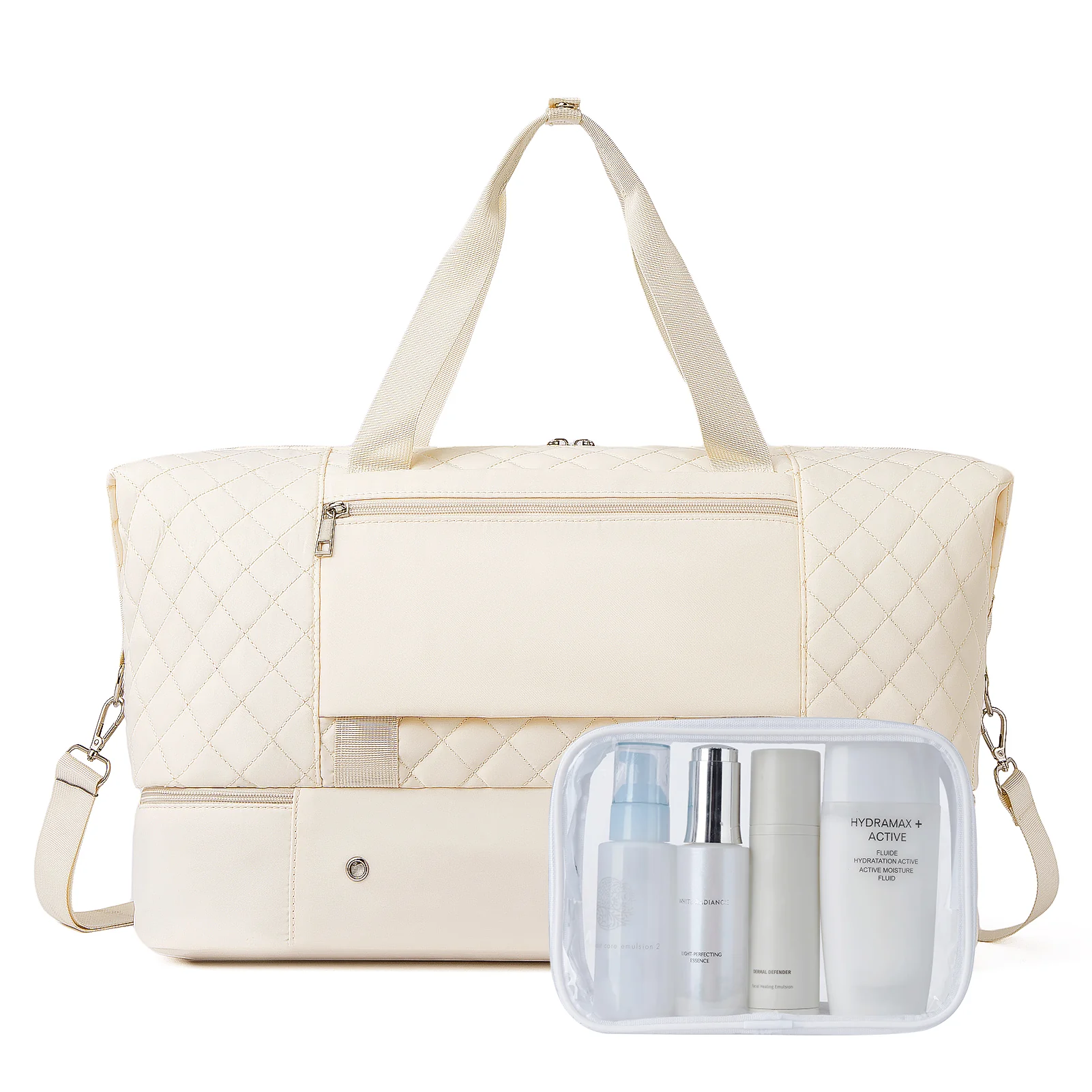 JUDEA Women's Travel Bag with Toiletry Organizer and Shoe Compartment - Image 9