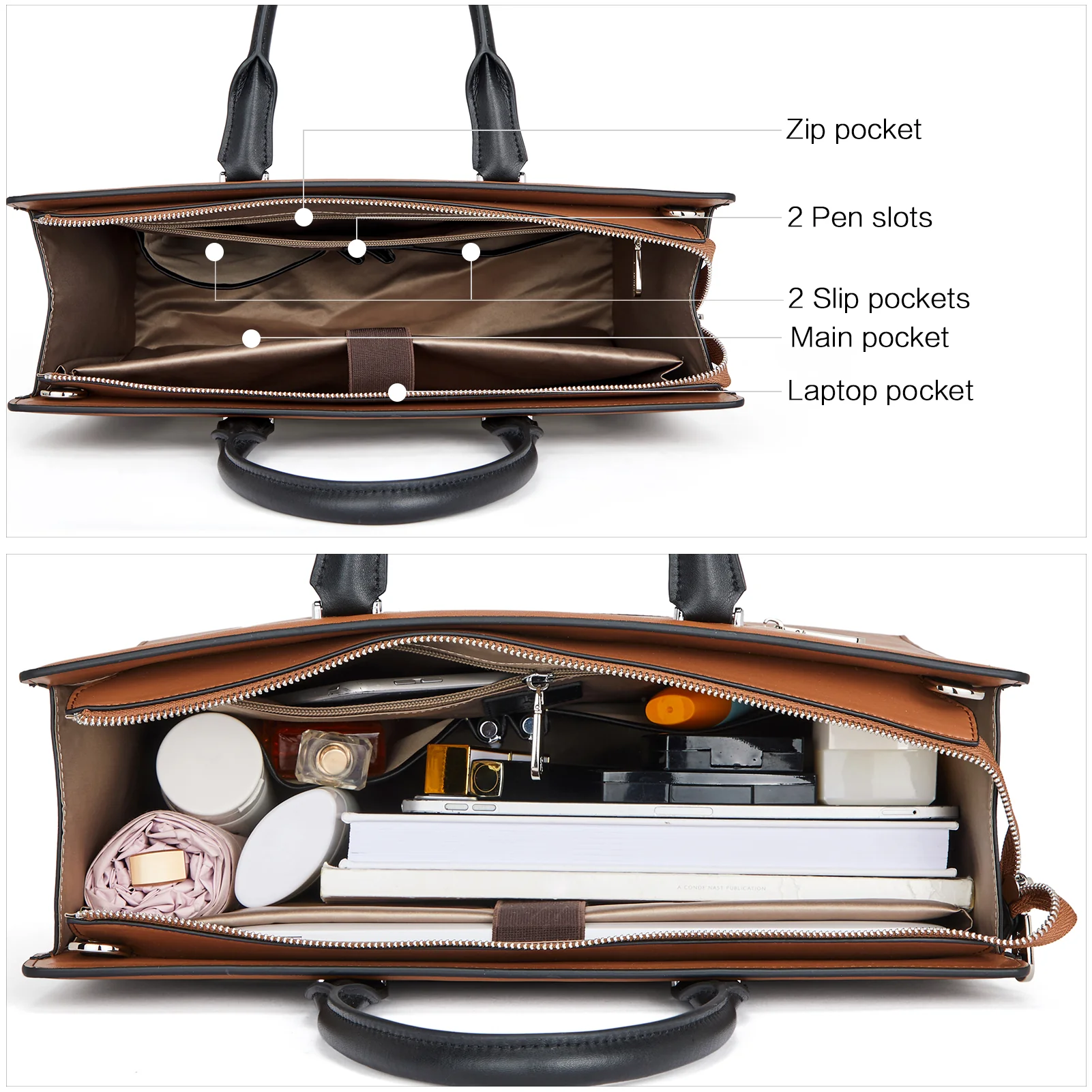 Mizuki Laptop Briefcase For Ladies — Luxury - Image 3