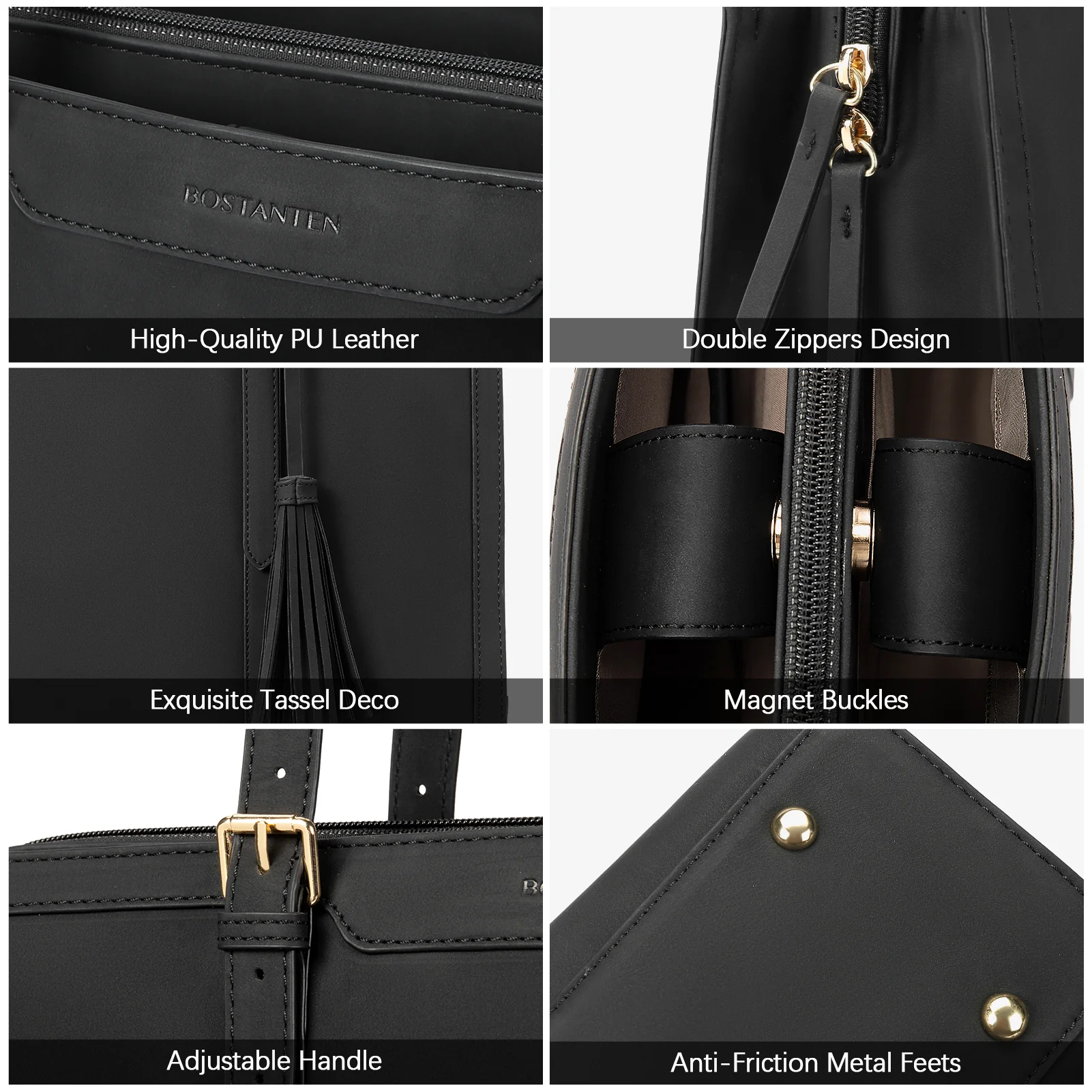 Nevin Professional 15.6 inch Leather Briefcase Business Office Purse - Image 21