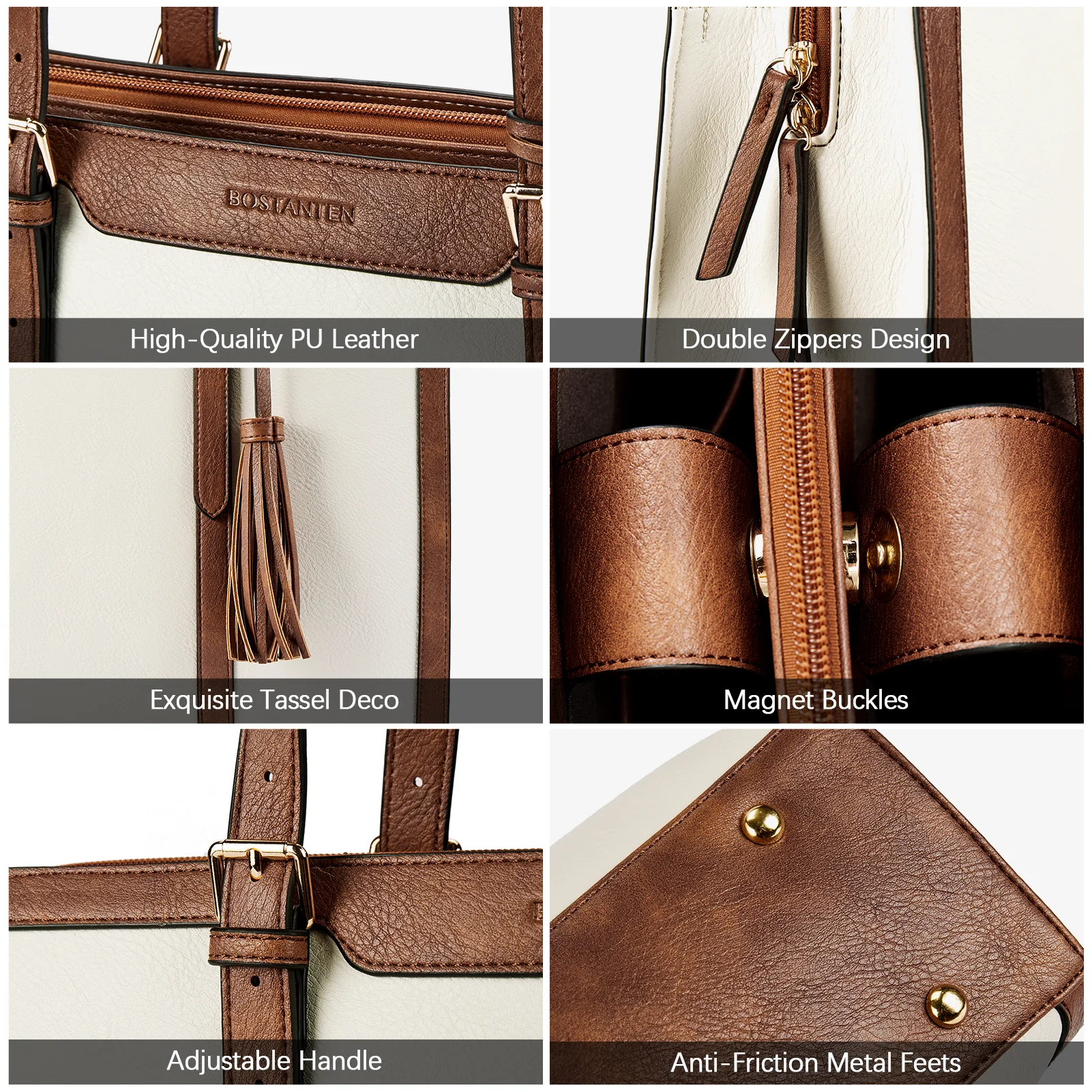 Nevin Professional 15.6 inch Leather Briefcase Business Office Purse - Image 5