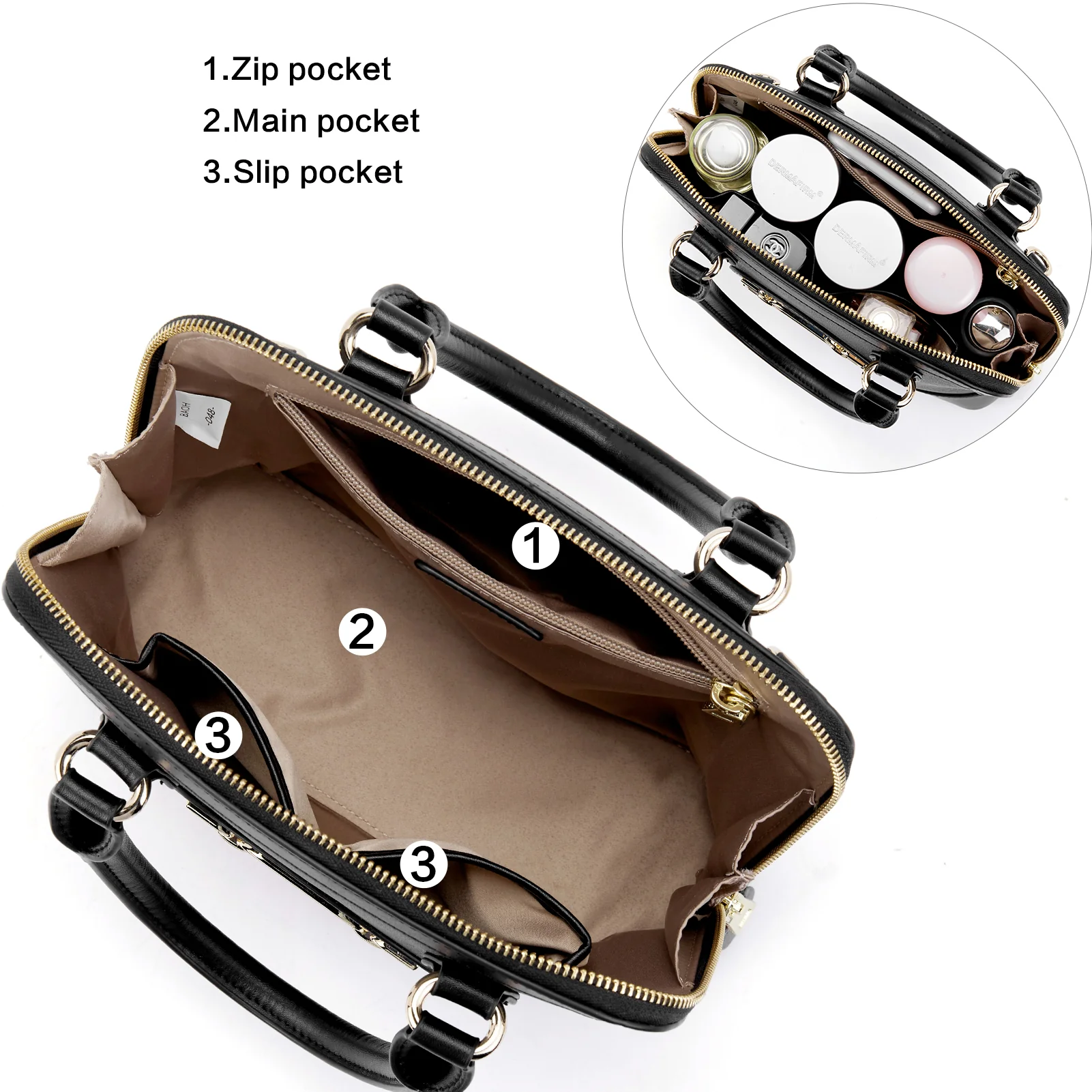BOSTANTEN Women Crossbody Bags for Women Genuine Leather Designer Trendy Women Purses Small Ladies Shoulder Handbags - Image 5