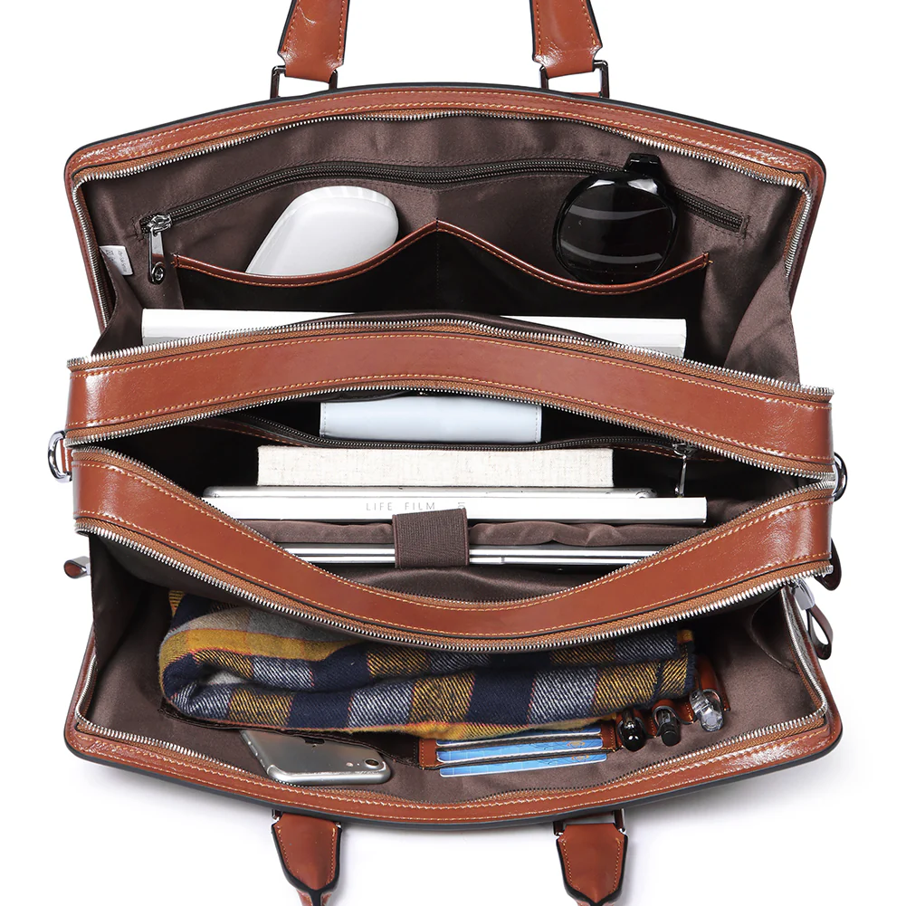 Carol Designer Briefcase For Women — Italian Leather - Image 20