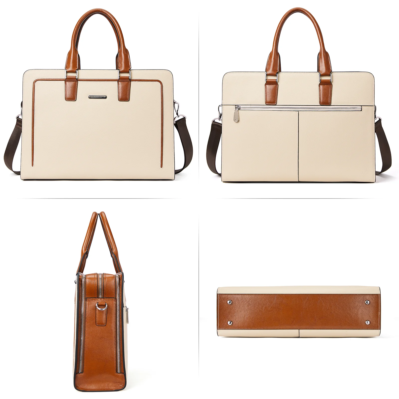 Carol Designer Briefcase For Women — Italian Leather - Image 5
