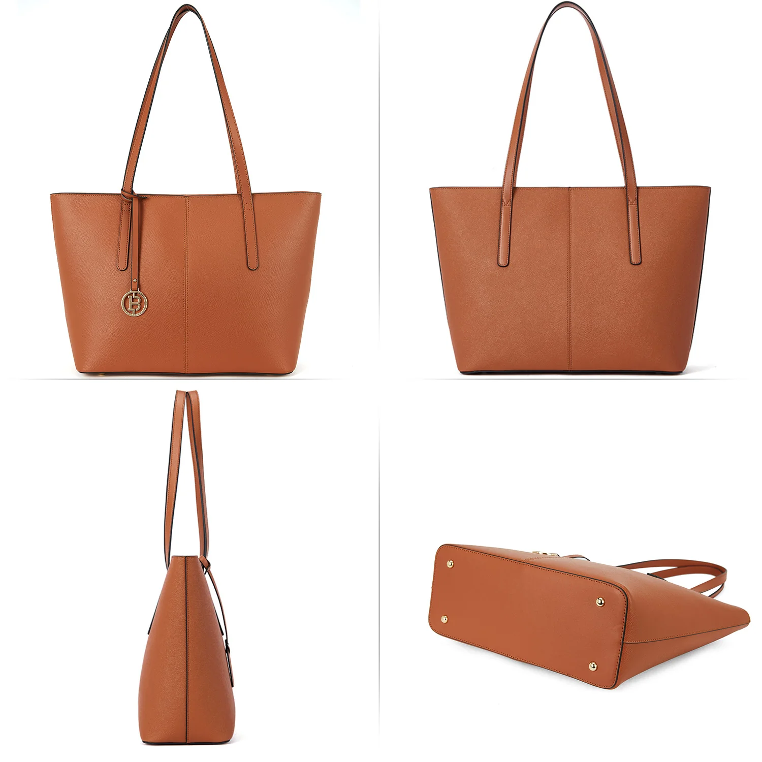 Carol Leather Work Tote 16'' - Image 10