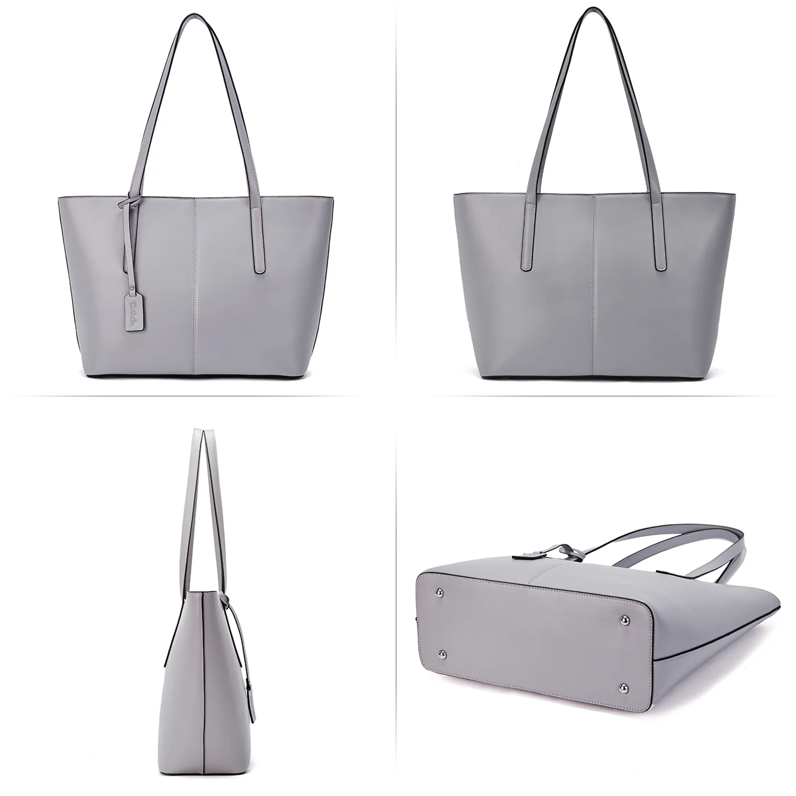 Carol Leather Work Tote 16'' - Image 30