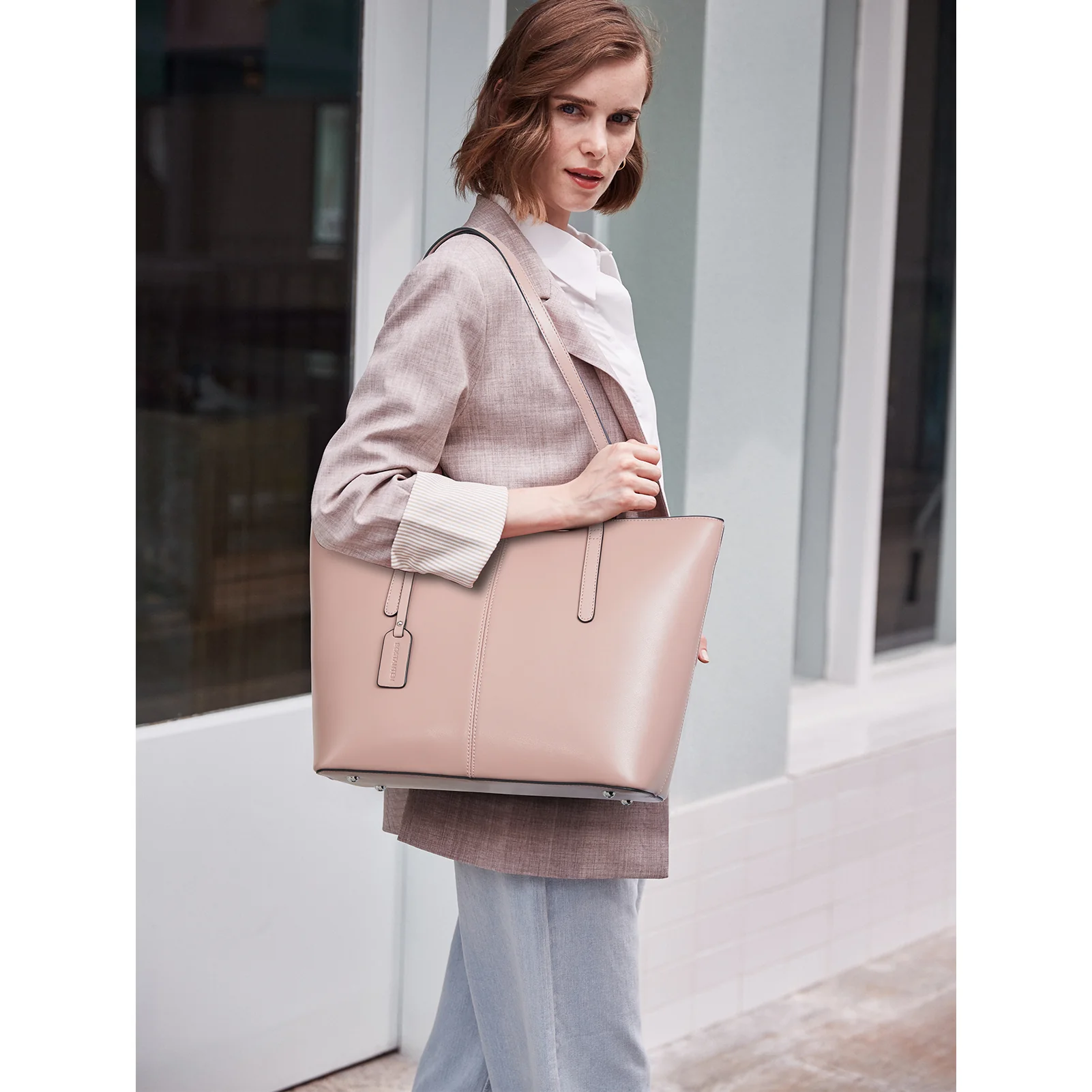 Carol Leather Work Tote 16'' - Image 36