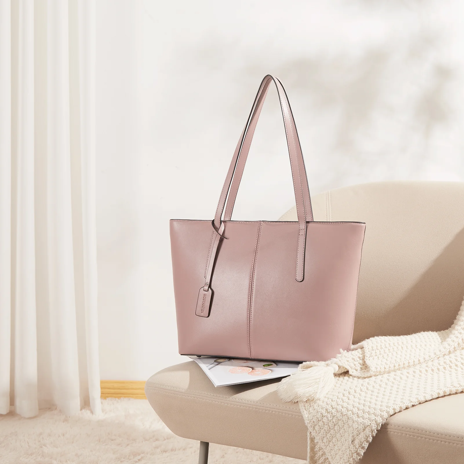 Carol Leather Work Tote 16'' - Image 38