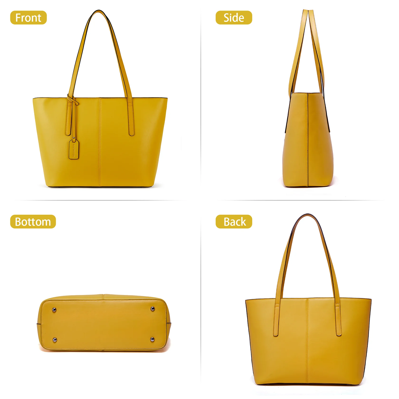 Carol Leather Work Tote 16'' - Image 50