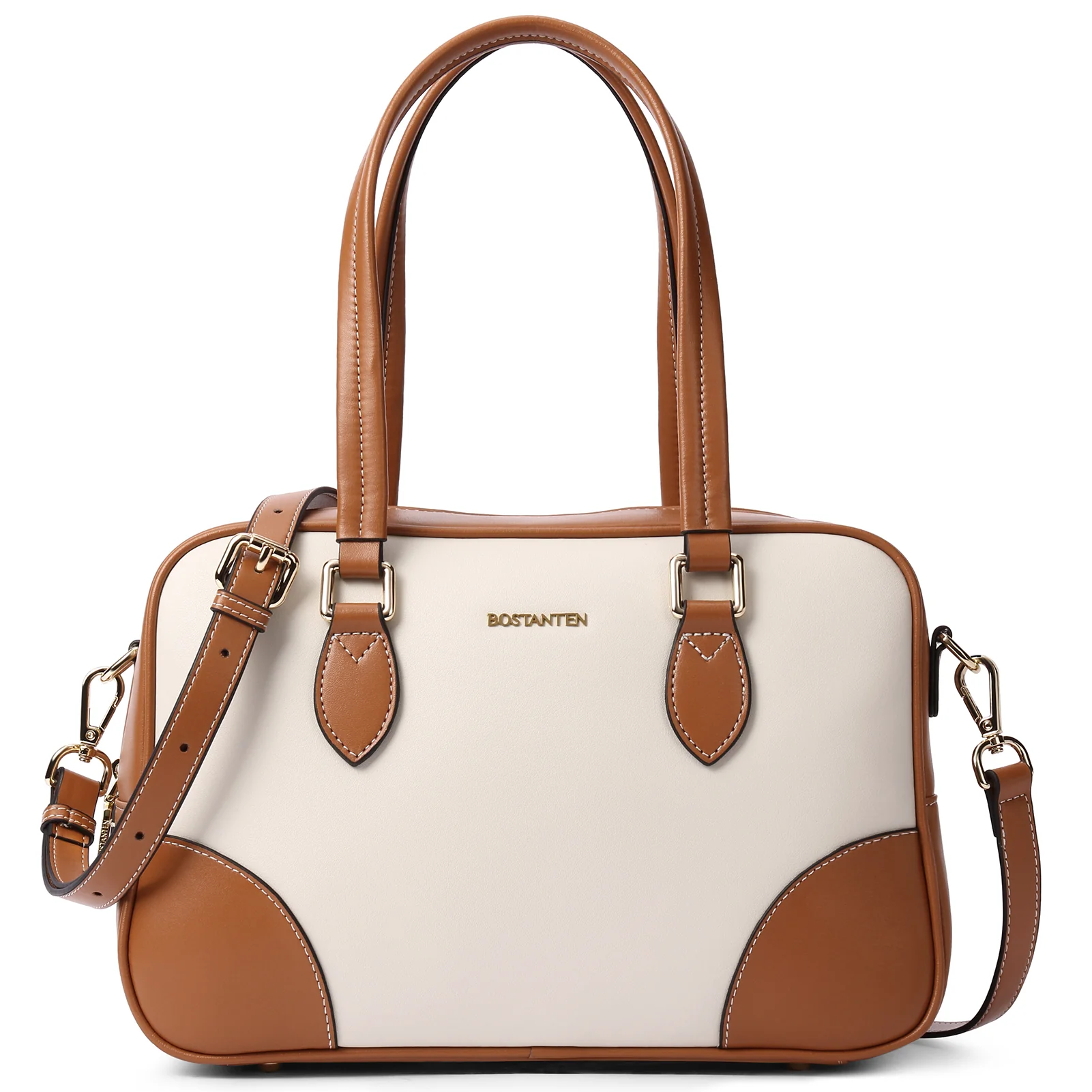 BOSTANTEN Women Handbags Designer Genuine Leather Tote Bags Ladies Top Handle Satchel Purses Wok Shoulder Bags - Image 3