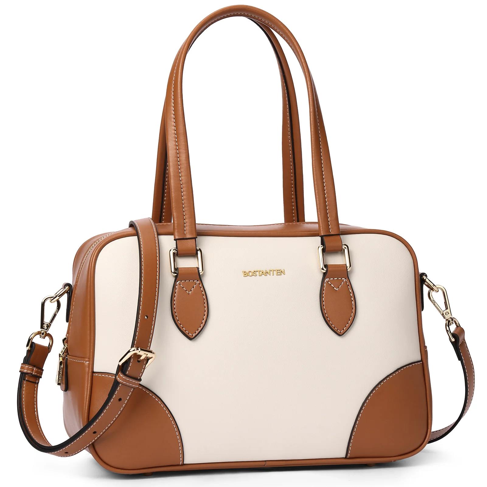 BOSTANTEN Women Handbags Designer Genuine Leather Tote Bags Ladies Top Handle Satchel Purses Wok Shoulder Bags - Image 7