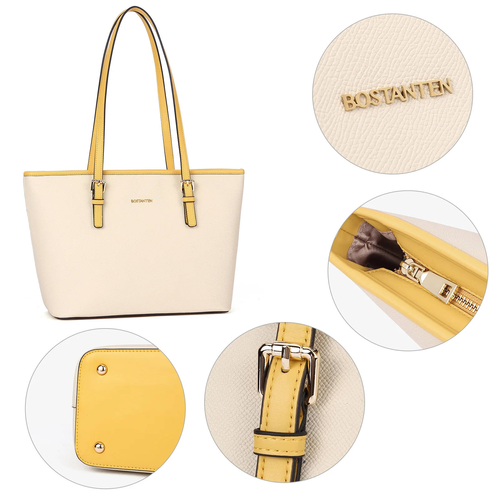 BOSTANTEN Women Handbag Genuine Leather Tote Bag Shoulder Purses - Image 10