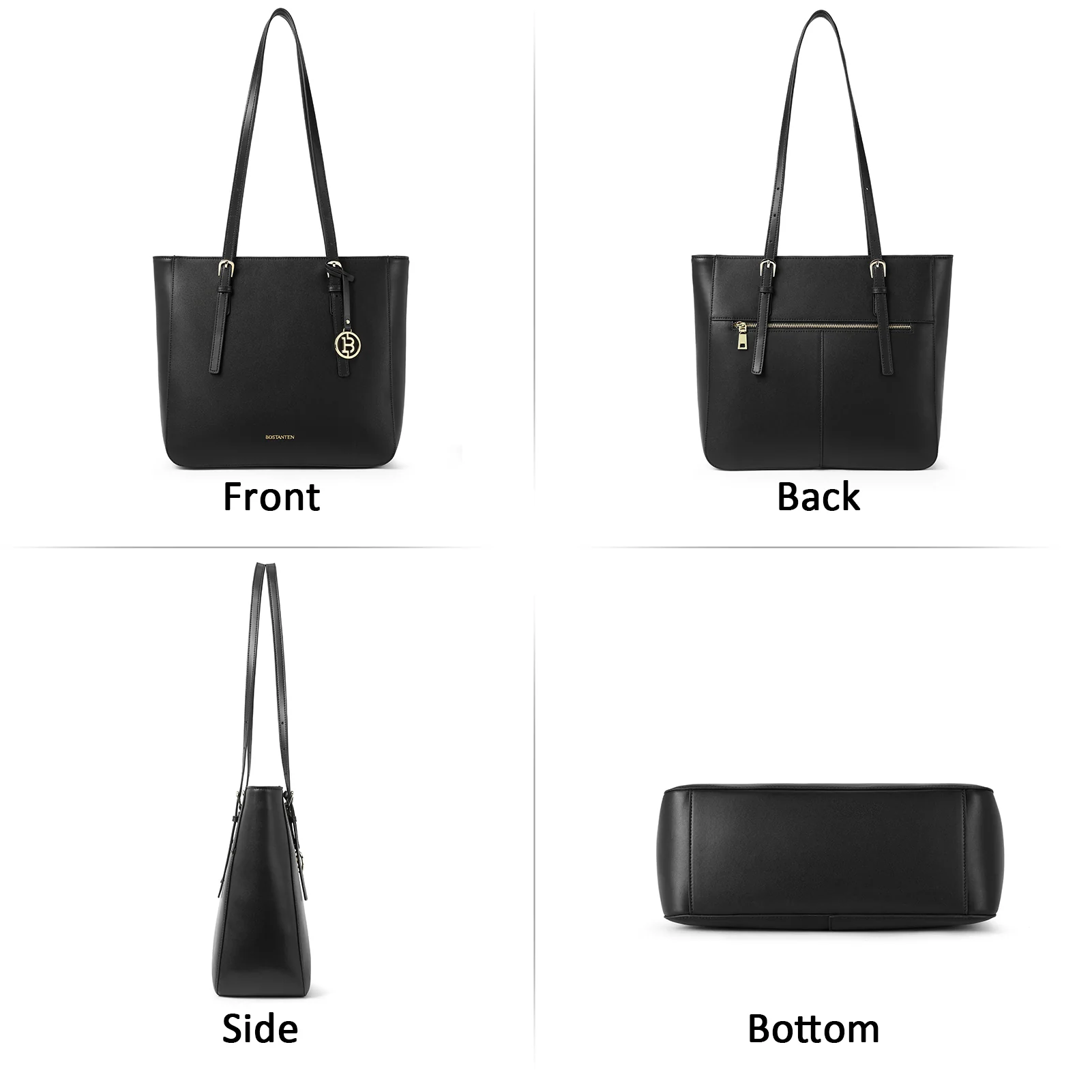 BOSTANTEN Women Handbags Genuine Leather Designer Tote Bags Work Shoulder Large Purses for Women - Image 4
