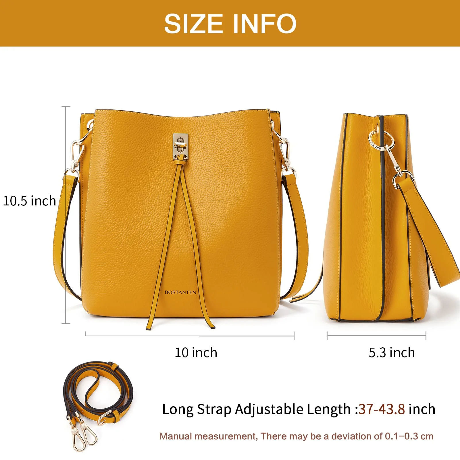 Lotty Tasseled Grained Leather Medium Bucket Bag - Image 24