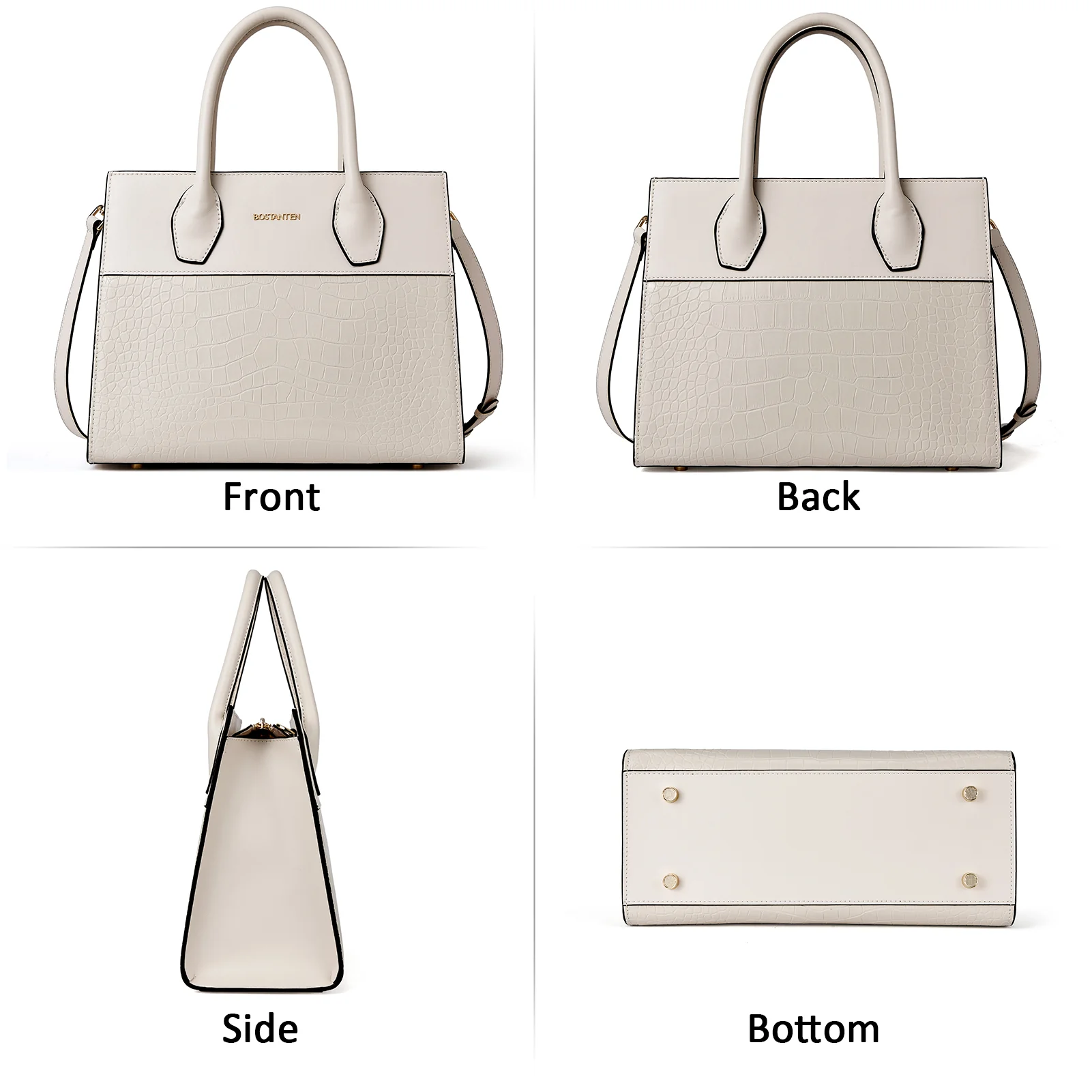 BOSTANTEN Women Handbags Genuine Leather Top Handle Satchel Purse Fashion Work Daily Tote Bags - Image 17