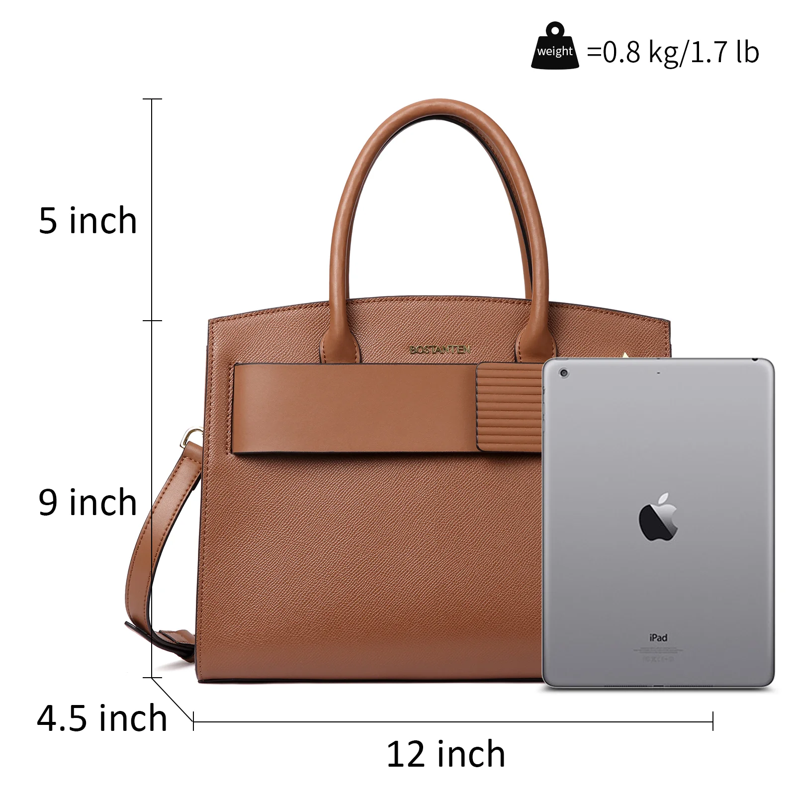 Nevin Stylish Leather Tote Bag - Designer Collection - Image 4