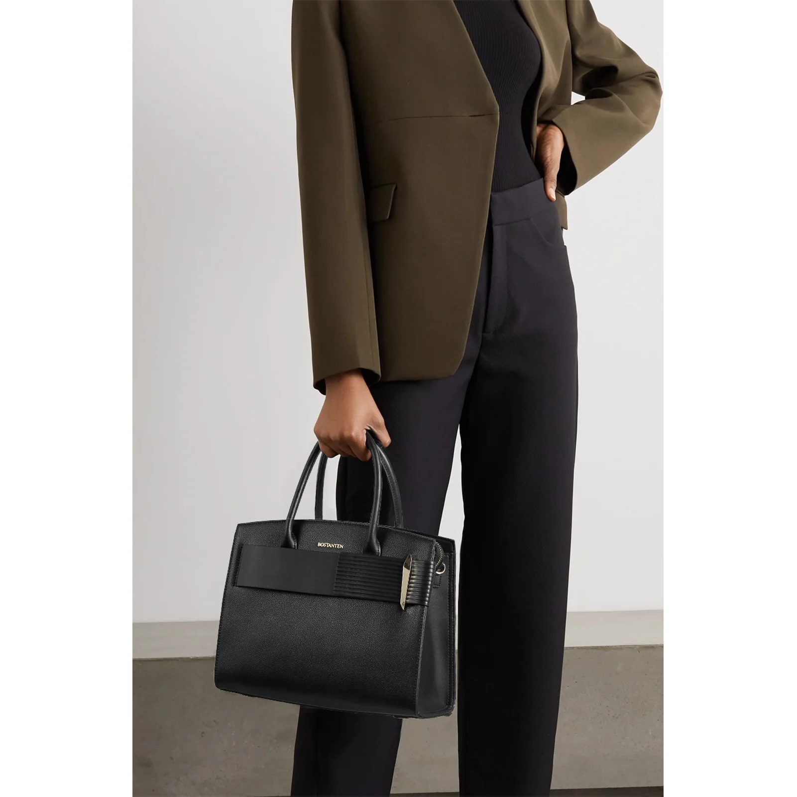 Nevin Stylish Leather Tote Bag - Designer Collection - Image 8