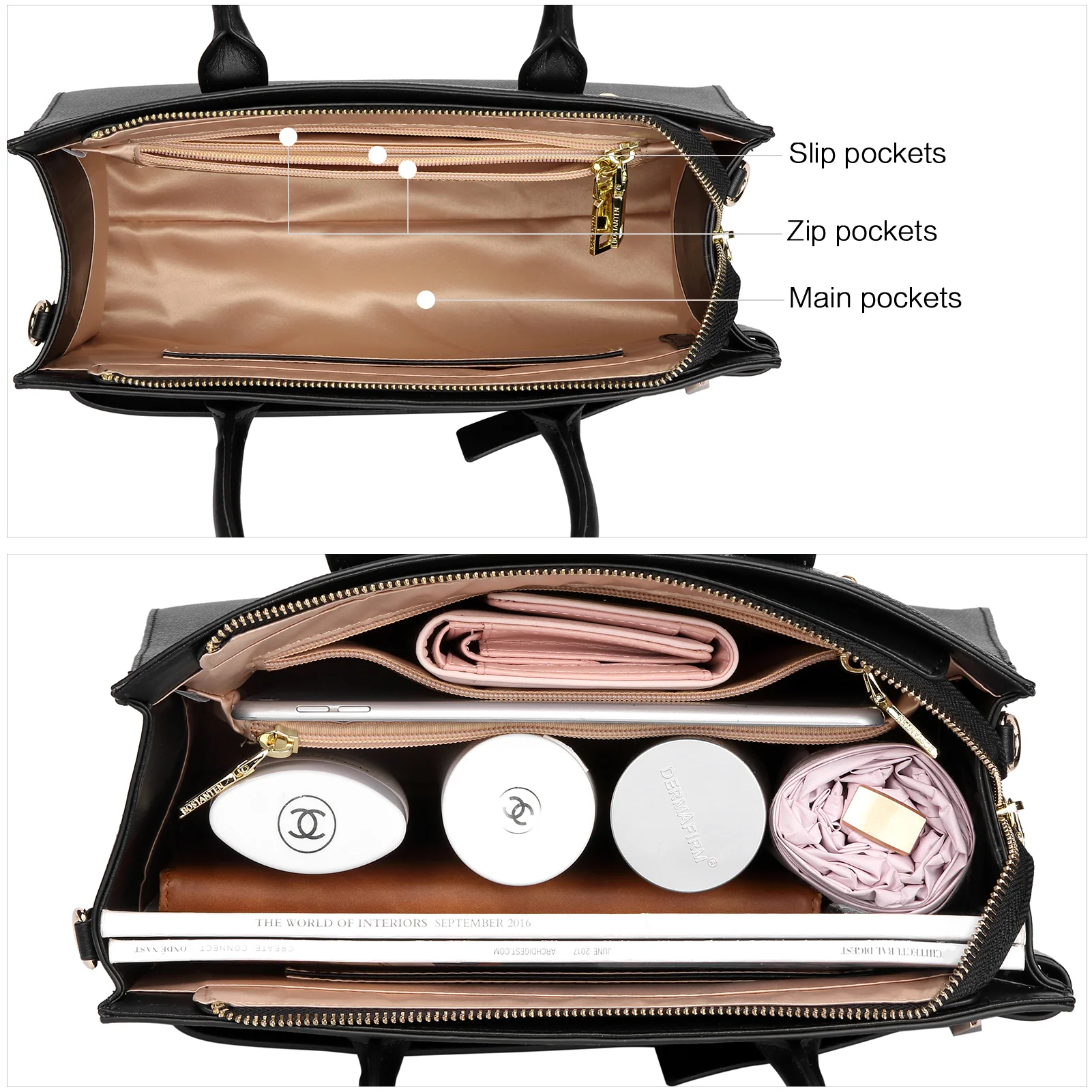 Nevin Stylish Leather Tote Bag - Designer Collection - Image 9