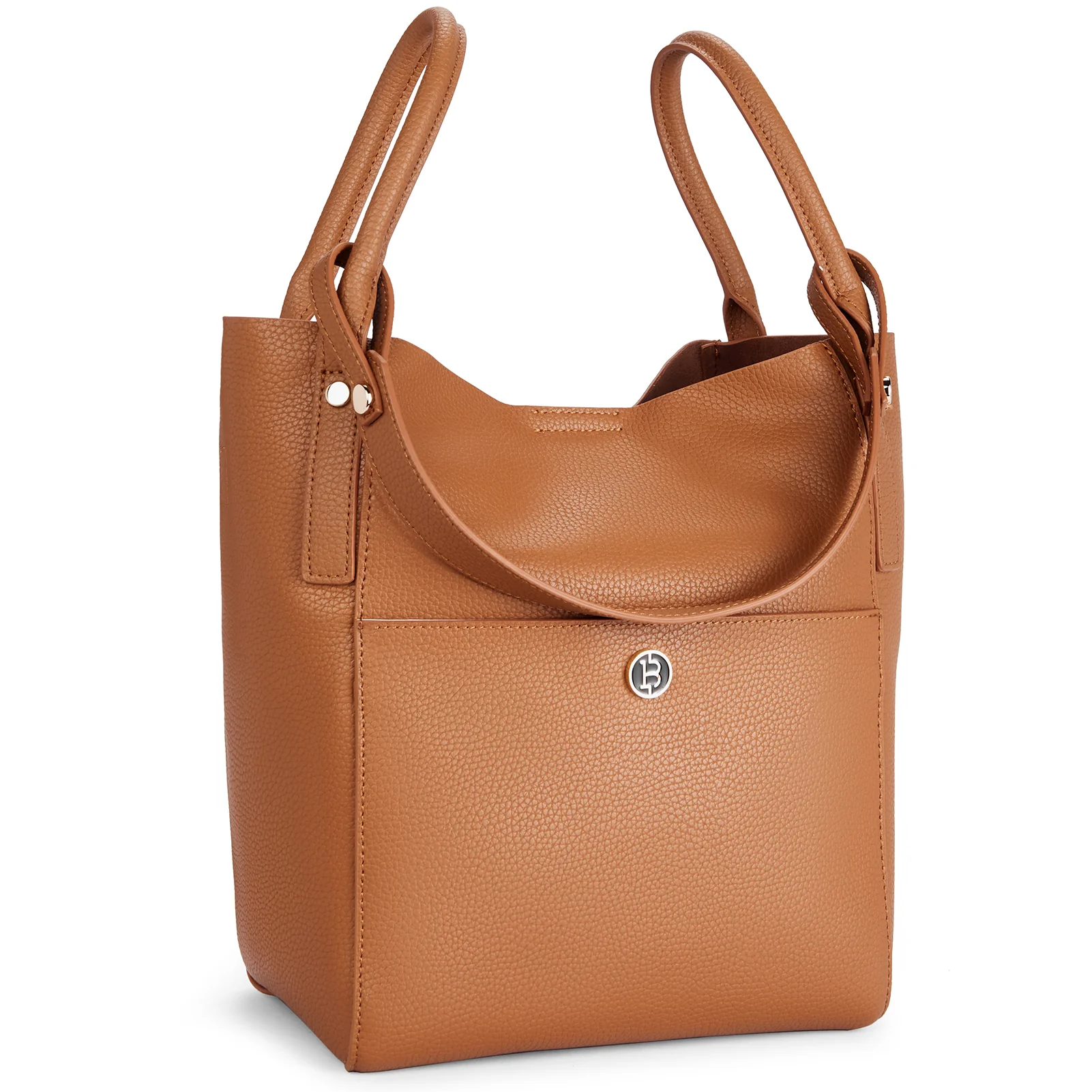 BOSTANTEN Women Handbags Leather Purses Designer Hobo Bucket Tote Bags with Zipper Pouch - Image 13