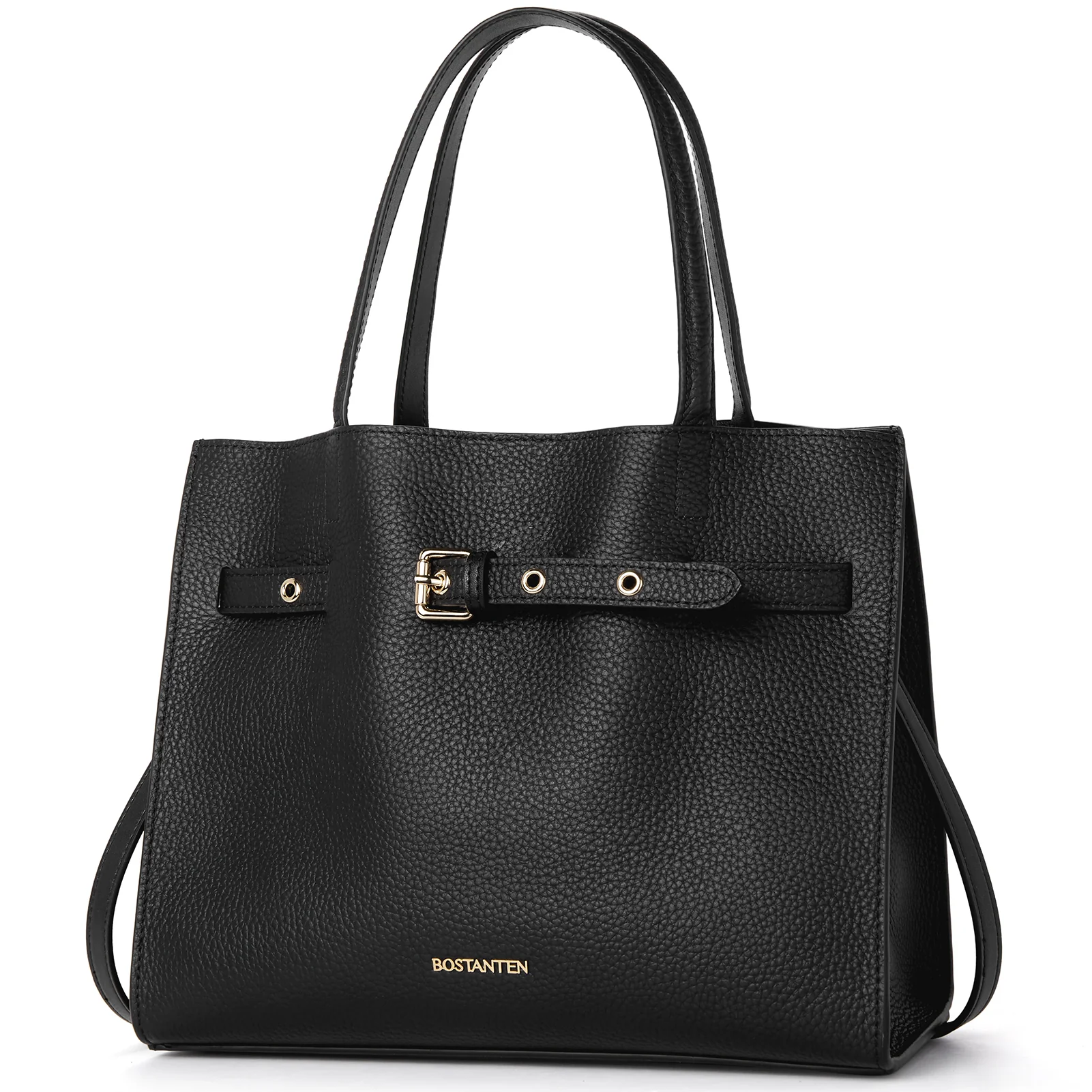 BOSTANTEN Women Handbags Purses Leather Tote Bags Designer Fashion Top Handle Crossbody Bags with Zipper Pouch - Image 2