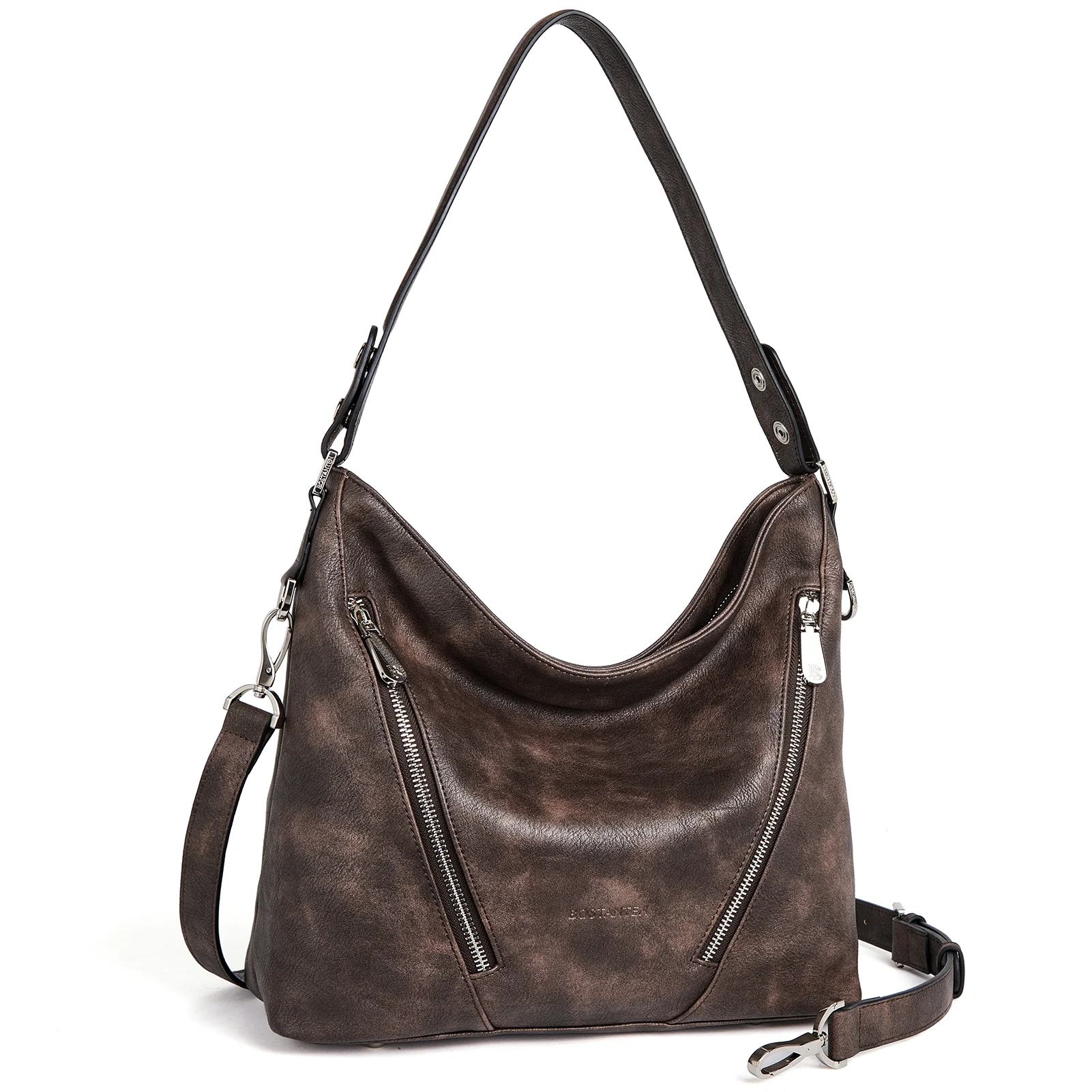 BOSTANTEN Women Leather Handbag Designer Ladies Hobo Purses Shoulder Bags - Image 10