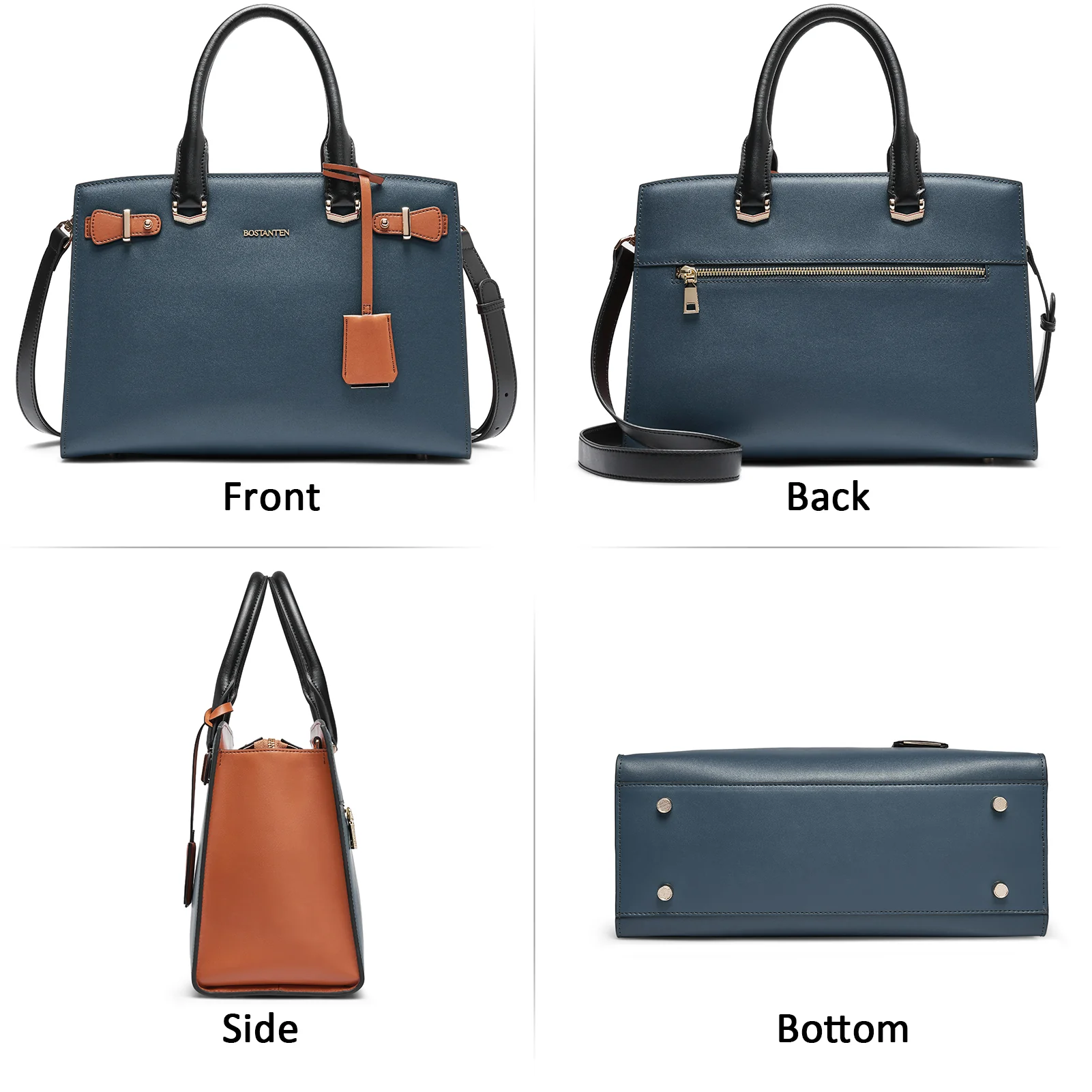 Nevin Elegant Medium Leather Crossbody Bag - Image 33