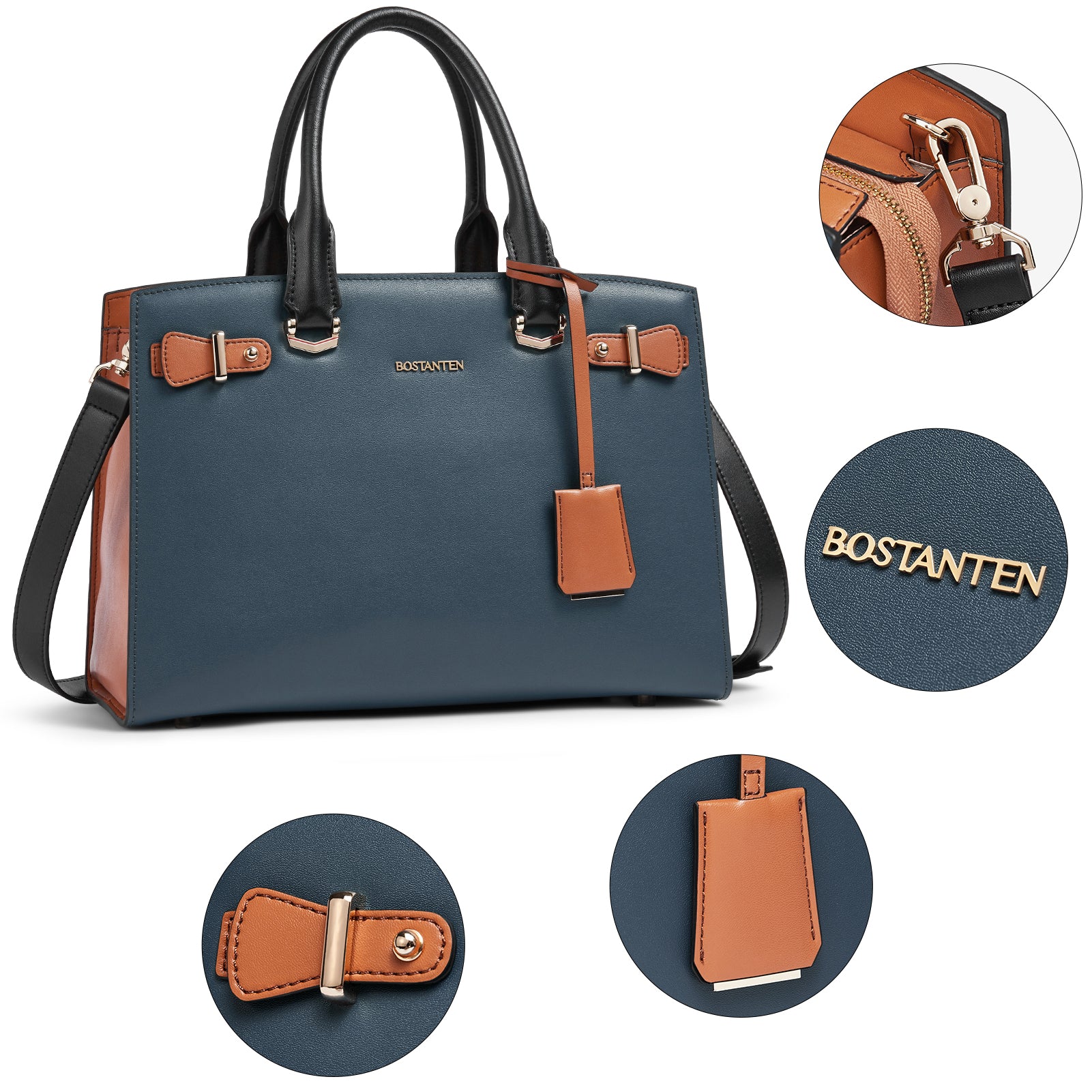 Nevin Elegant Medium Leather Crossbody Bag - Image 34