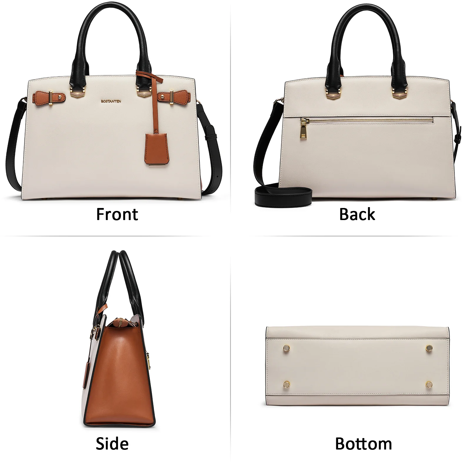 Nevin Elegant Medium Leather Crossbody Bag - Image 40