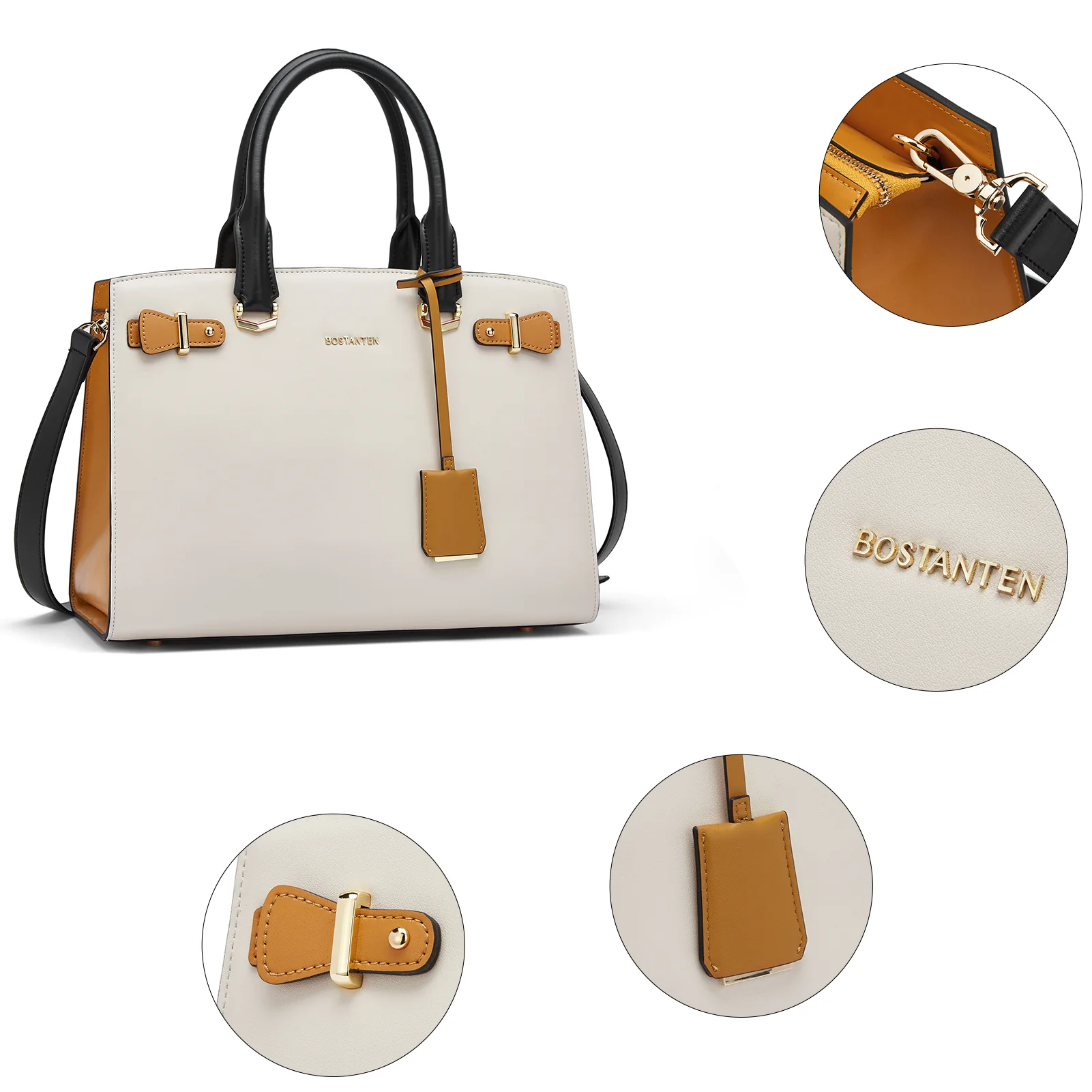 Nevin Elegant Medium Leather Crossbody Bag - Image 6
