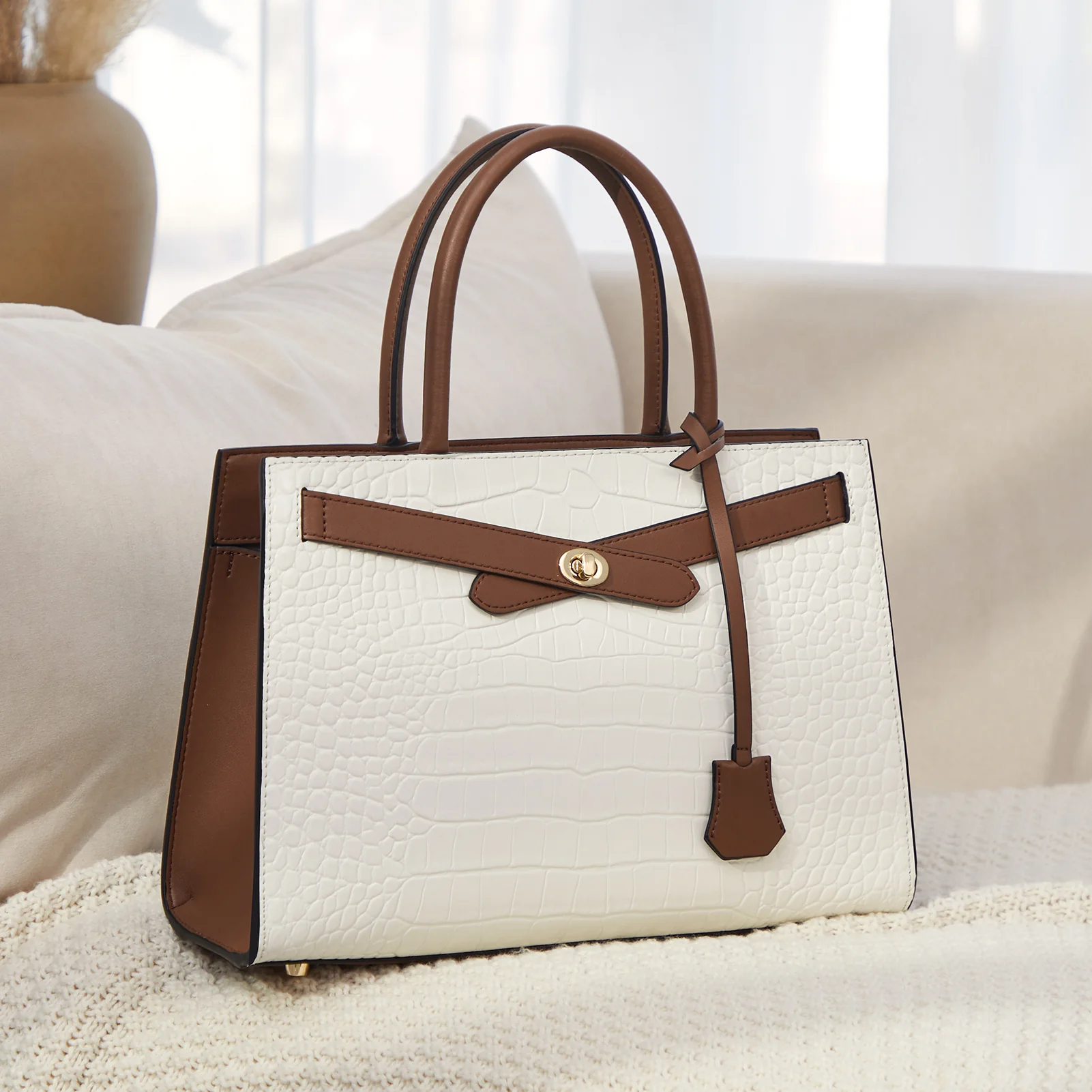 BOSTANTEN Women Leather Handbag Designer Satchel Purses Top Handle Shoulder Totes Crossbody Bag - Image 6