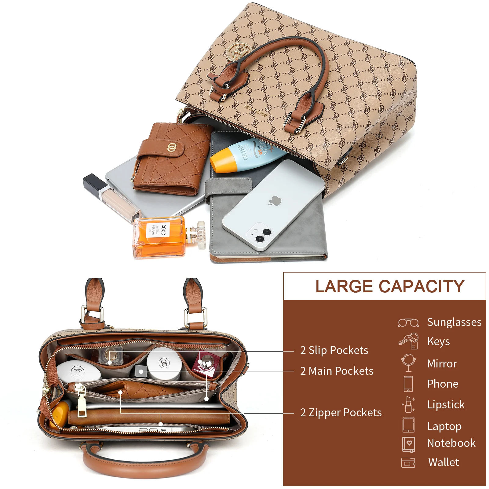 Nevin Stylish and Spacious Tote Handbags for Women - Image 30