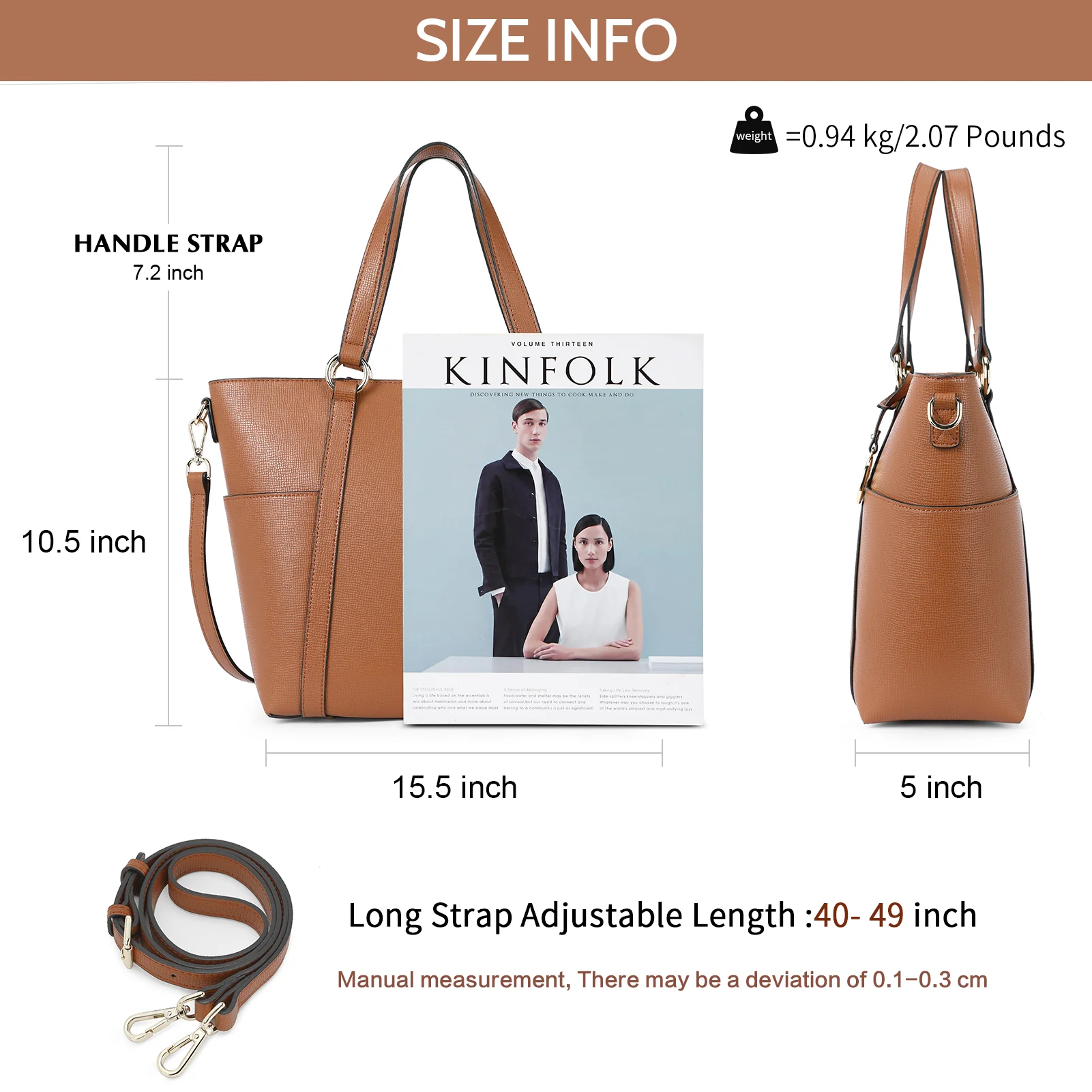 BOSTANTEN Women Leather Handbags Designer Purses Fashion Tote Shoulder Top Handle Bag for Work Daily - Image 14