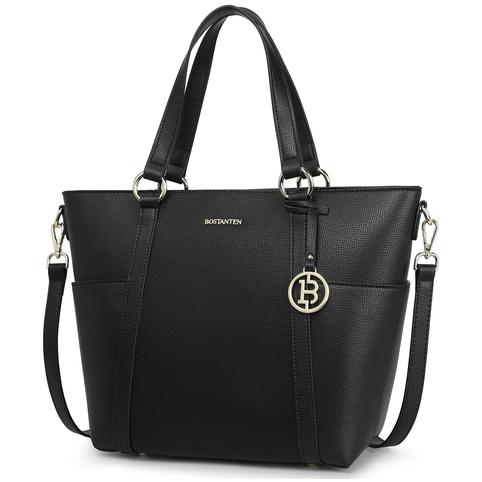 BOSTANTEN Women Leather Handbags Designer Purses Fashion Tote Shoulder Top Handle Bag for Work Daily - Image 4