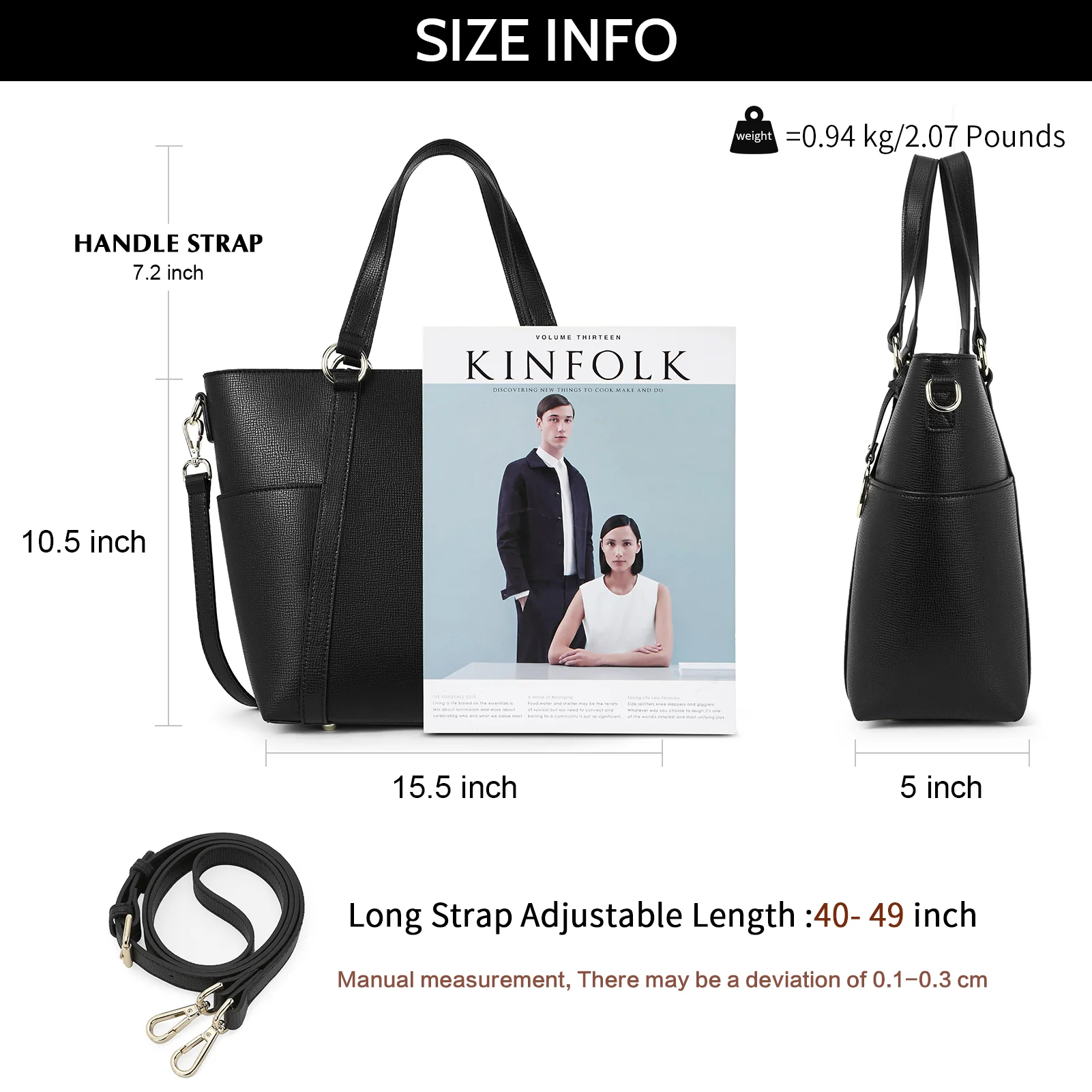 BOSTANTEN Women Leather Handbags Designer Purses Fashion Tote Shoulder Top Handle Bag for Work Daily - Image 6