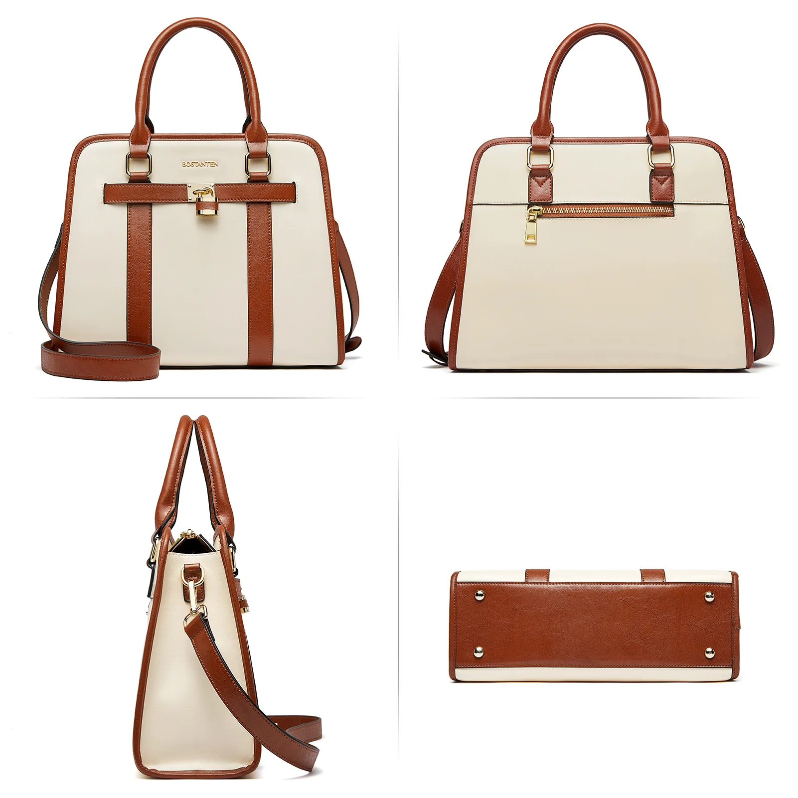 Cruze Stylish Two-Tone Top Handle Work Bag for the Modern Woman - Image 6