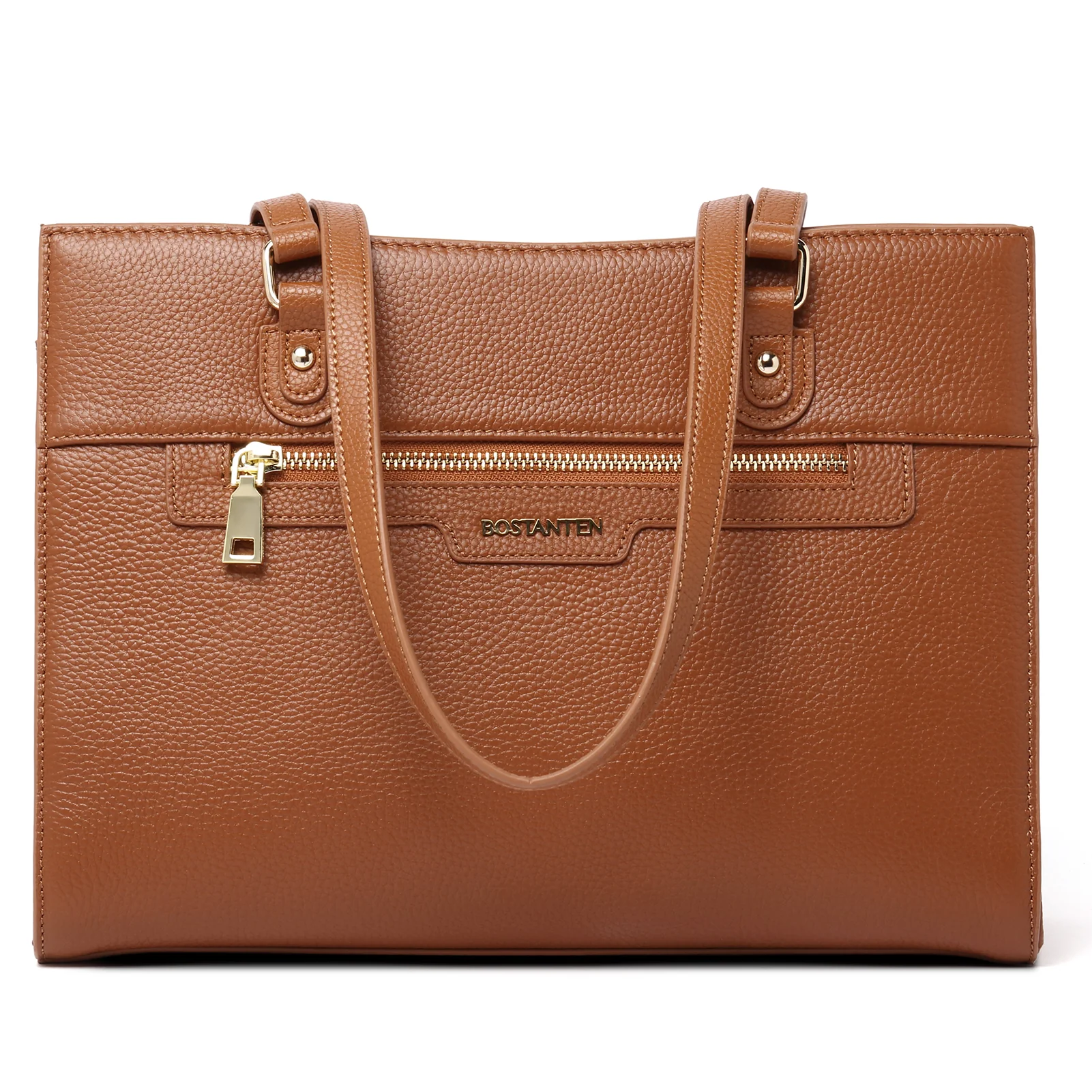 BOSTANTEN Women Leather Handbags Designer Satchel Purses Work Top Handle Shoulder Tote Bag for Travel Daily - Image 11