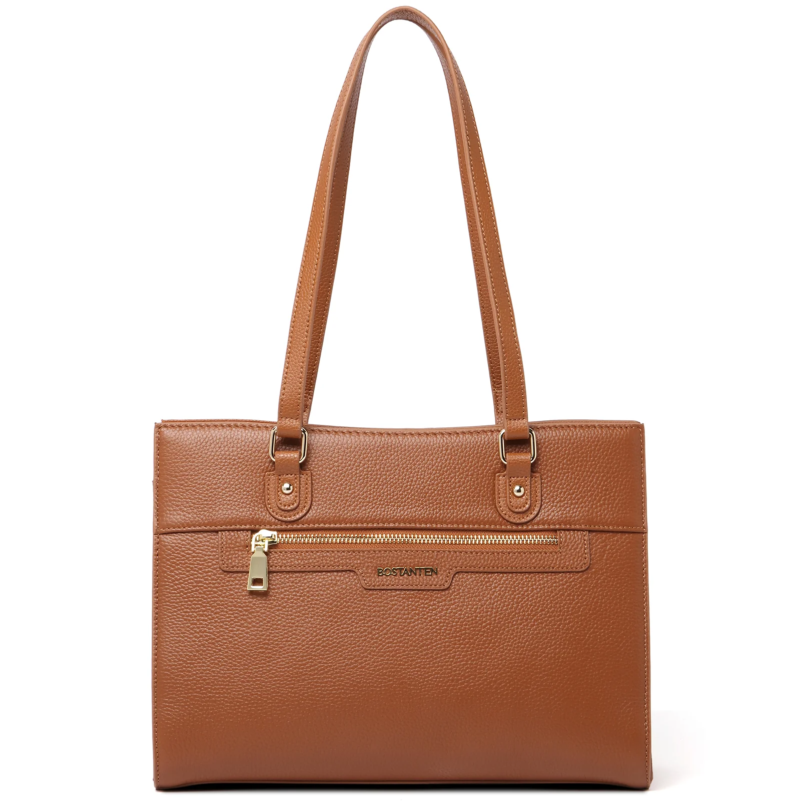 BOSTANTEN Women Leather Handbags Designer Satchel Purses Work Top Handle Shoulder Tote Bag for Travel Daily - Image 9