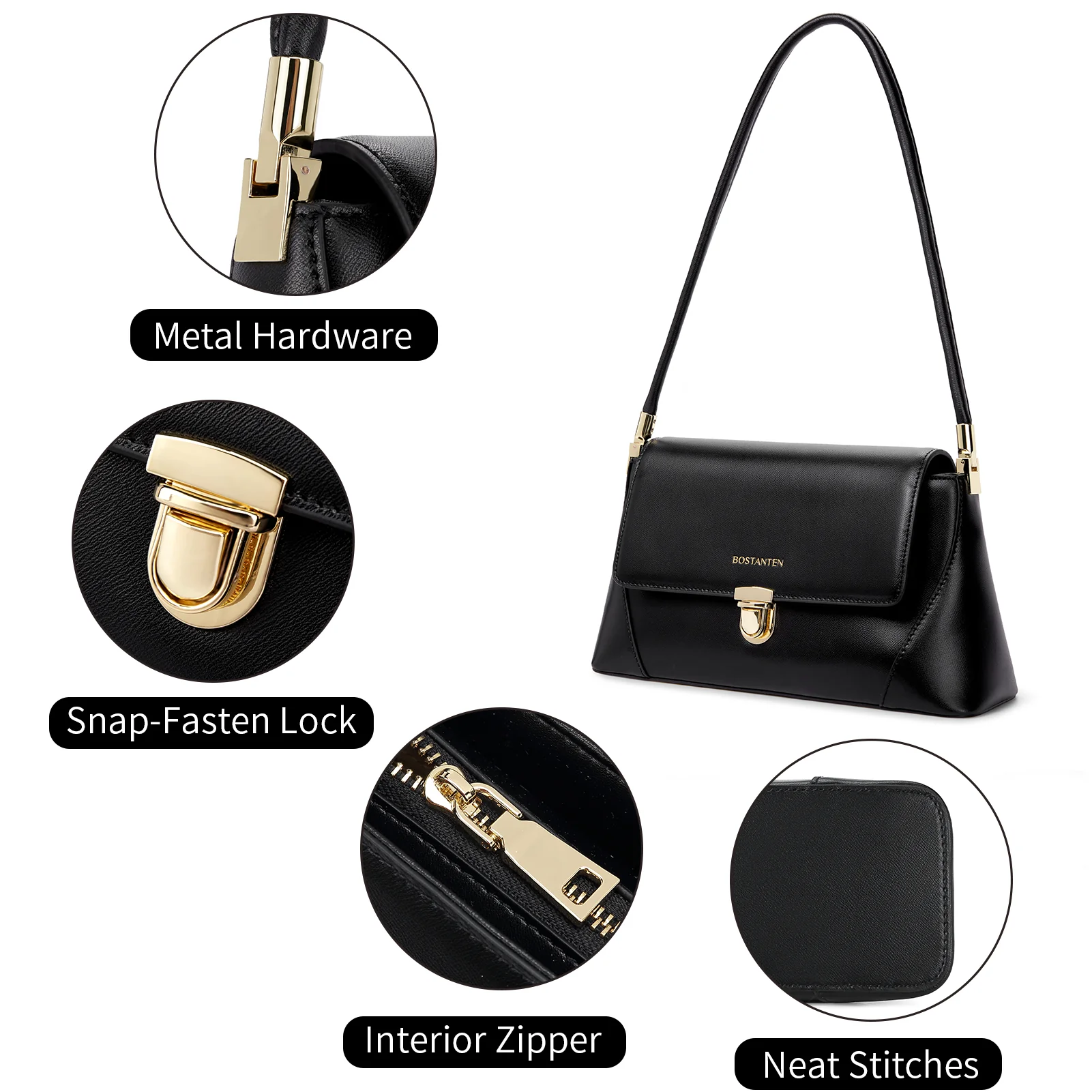 Cella Sleek and Soft Leather Shoulder Bag for Women - Comfort and Style Combined - Image 12