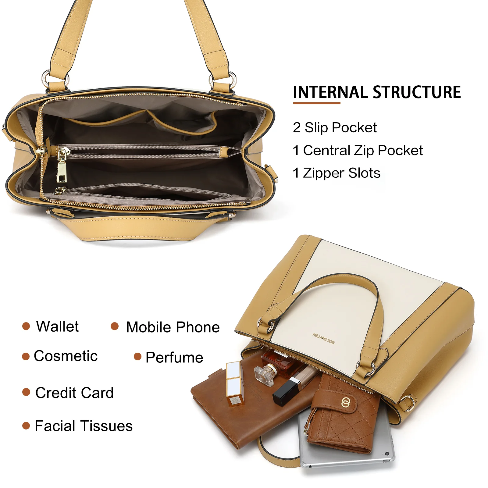 Otilia Luxurious Designer Satchel Handbag - Image 14