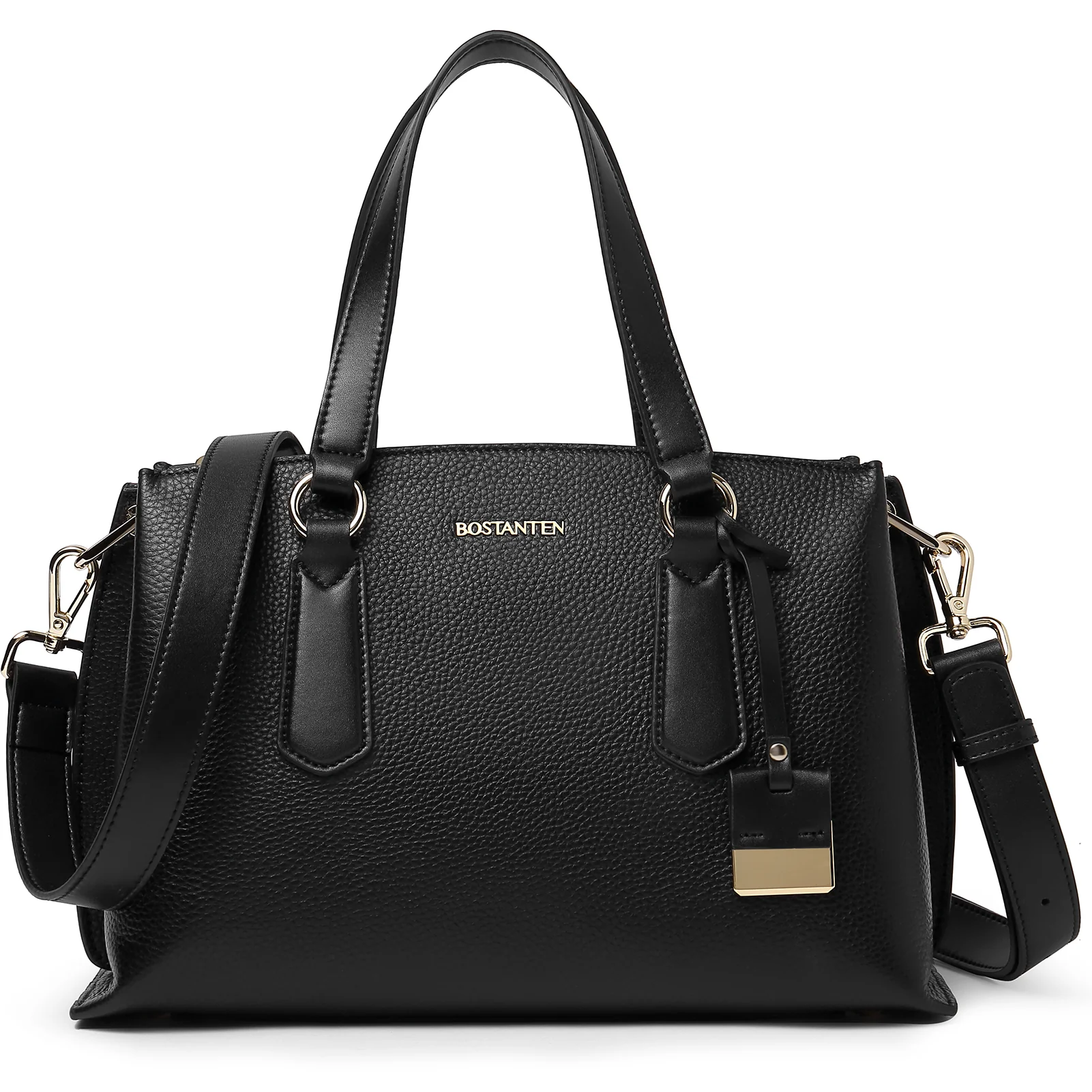 BOSTANTEN Women Leather Handbags Designer Tote Purses Ladies Fashion Satchel Top Handle Bags Triple Compartment - Image 3