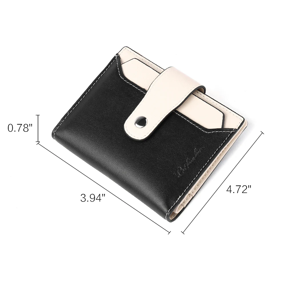 Lnna Small Wallet Zippered Checkbook Cover — ID Window - Image 11