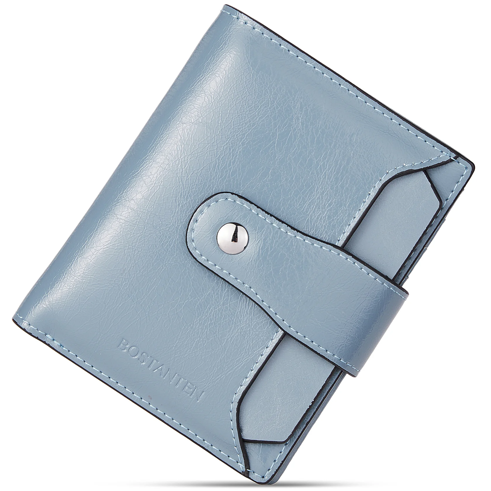 BOSTANTEN Women Leather Wallet RFID Blocking Small Bifold Zipper Pocket Wallet Card Case Purse with ID Window - Image 11